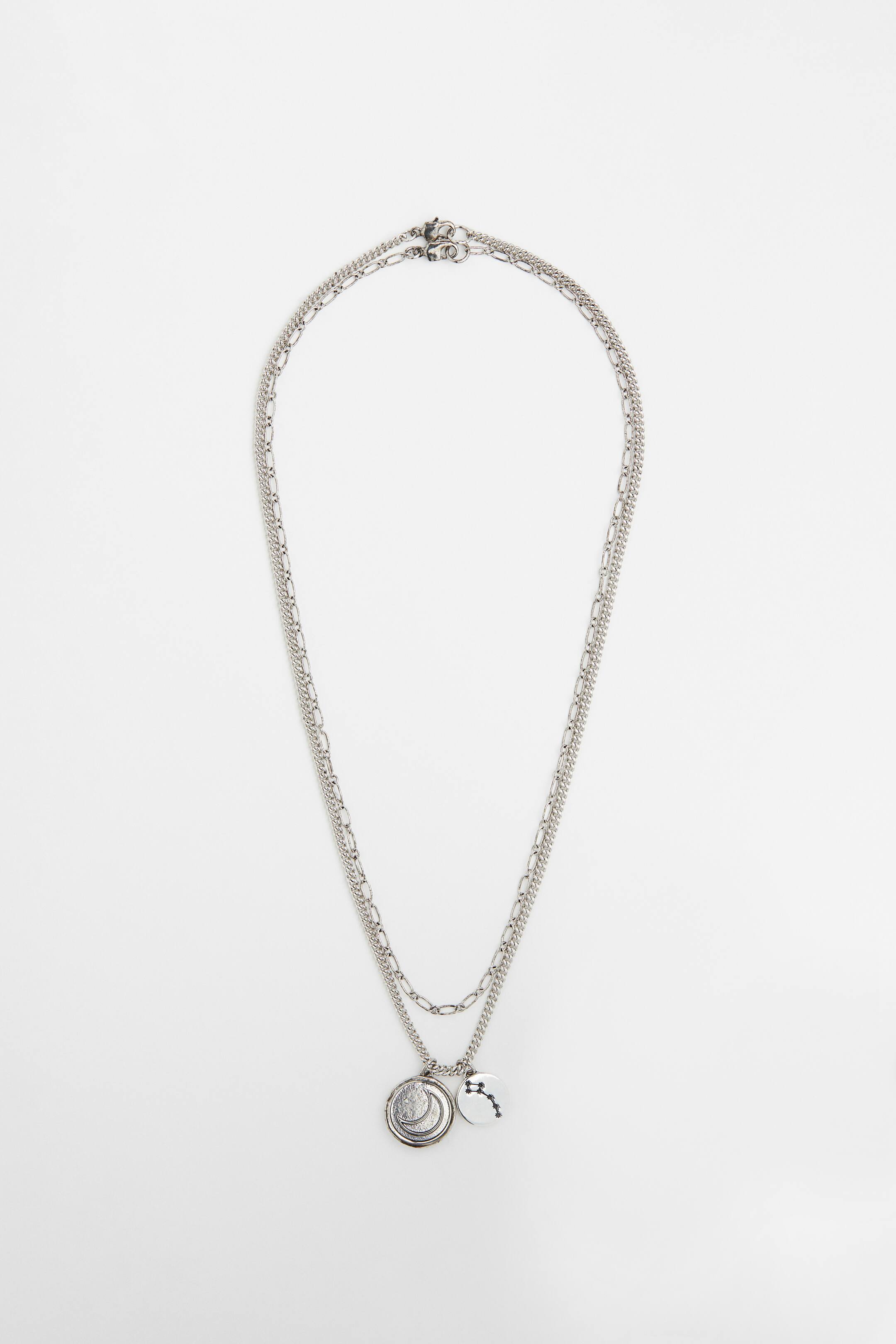 查看大圖: 2-pack necklaces - 銀色 - Men | H&M 1