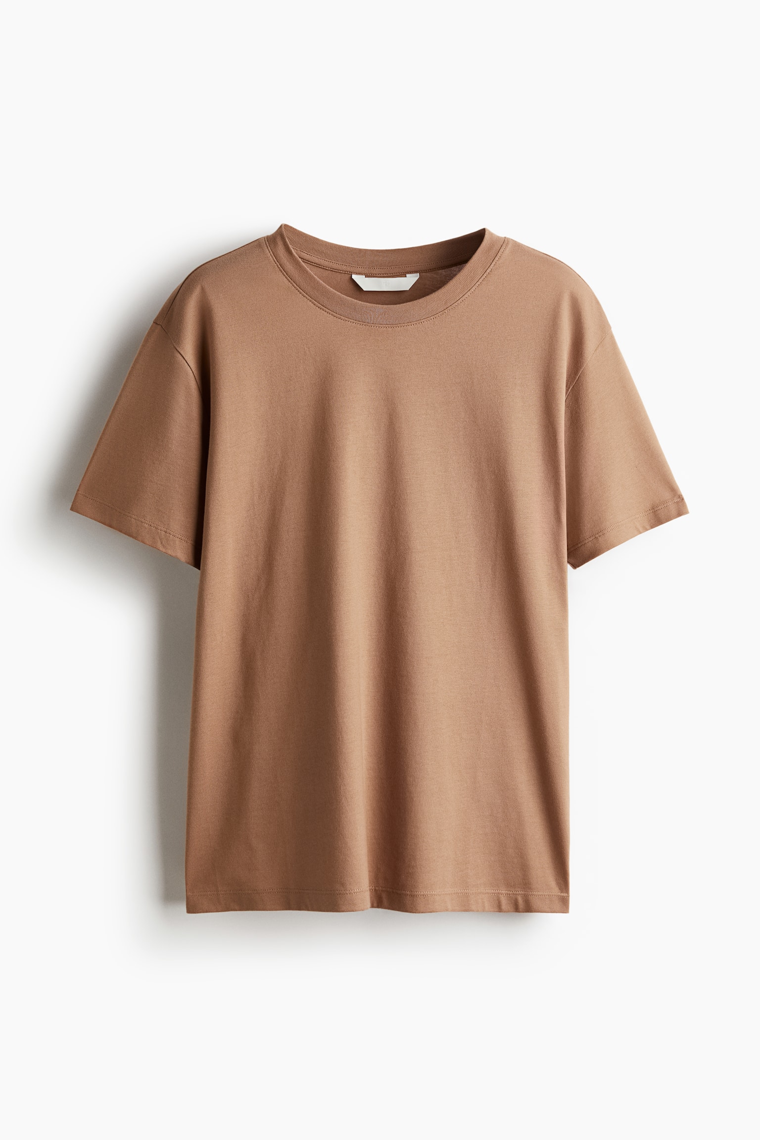 Cotton T-shirt - Dark beige/White/Light khaki green/Dark grey/Black/Light grey marl/Powder pink/Beige/Dark beige - 2