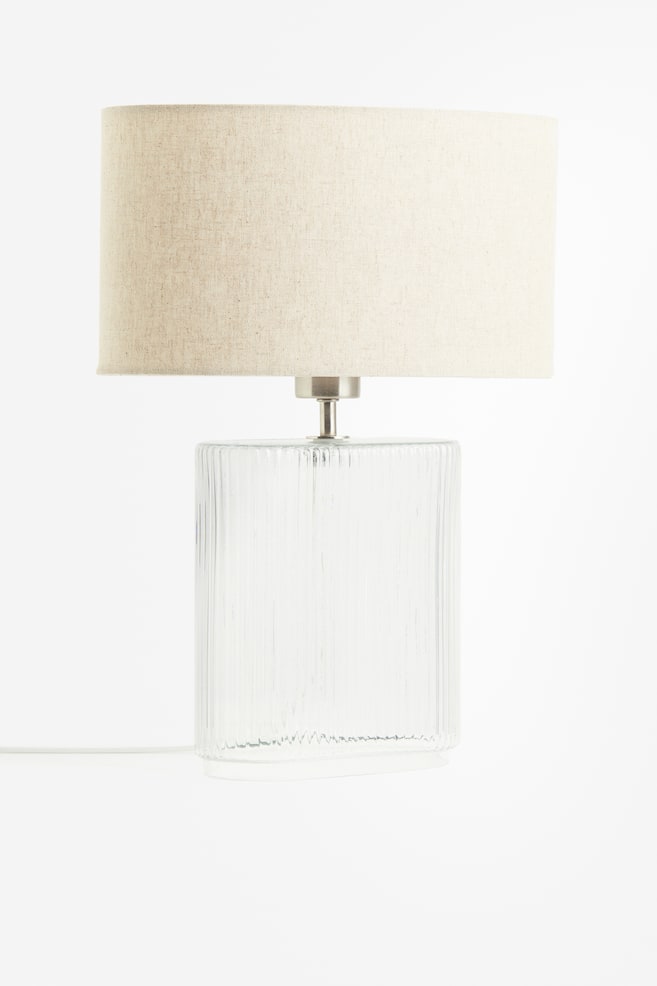 Glass Table Lamp -Light beige/clear glass - 2
