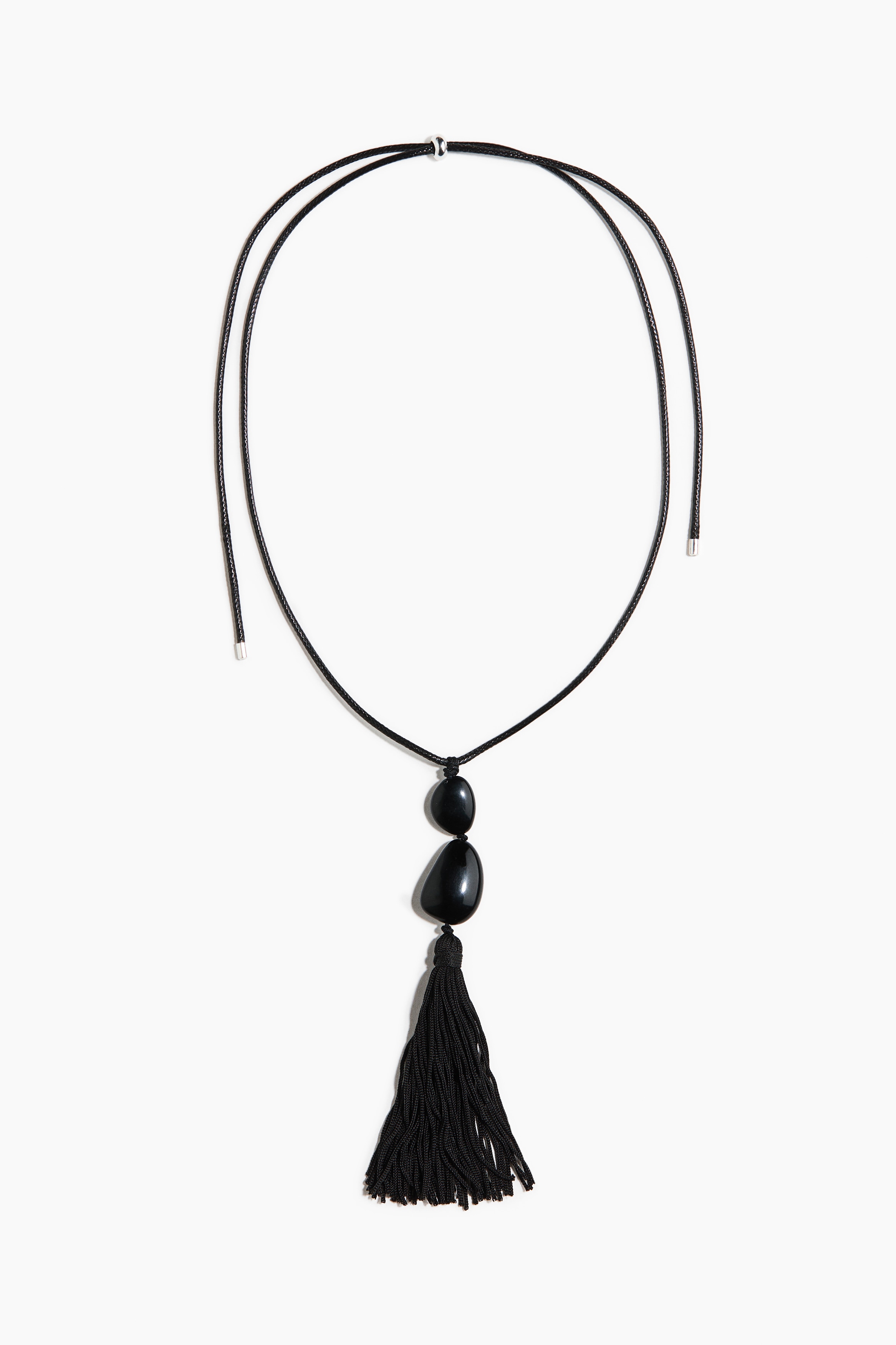 Pendant cord necklace - Black