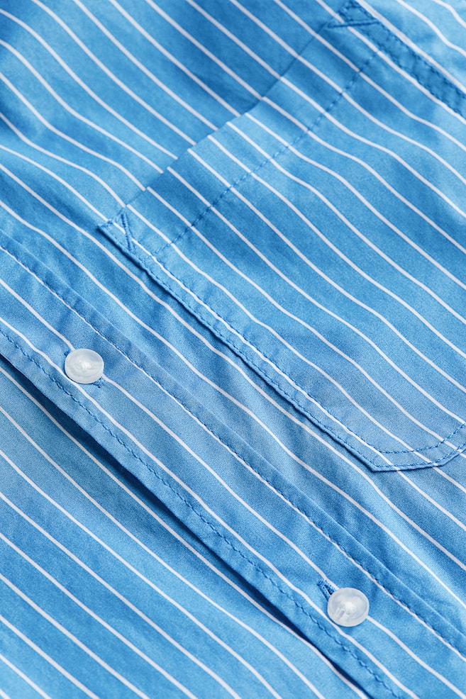 Skjorte i bomuld - Klar blå/Lyseblå/Stribet/Hvid/Sort - 3