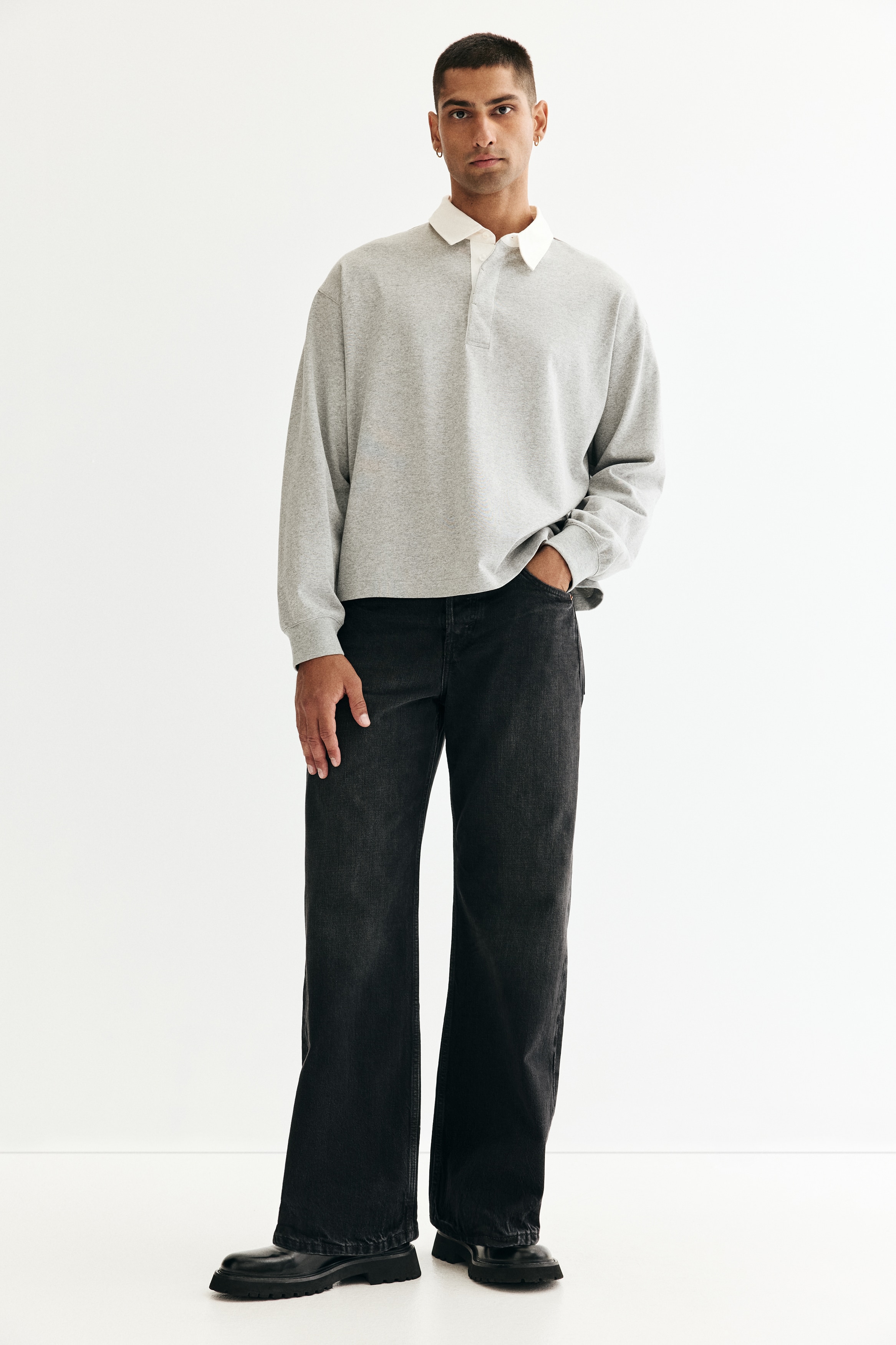Loose Fit Cotton polo shirt