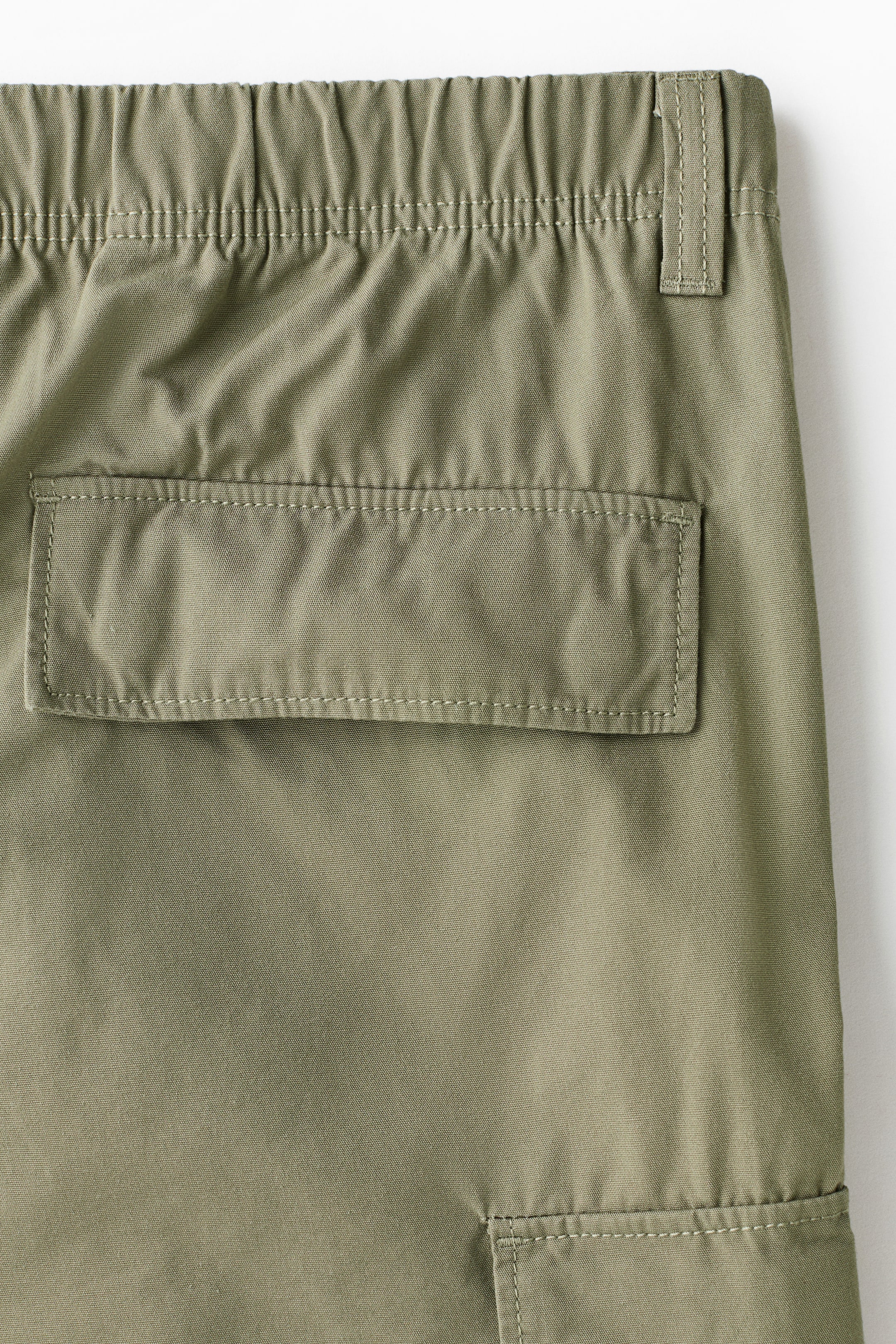 Ver imagem maior: Calças cargo em algodão Relaxed Fit - Verde caqui - HOMEM | H&M PT 7