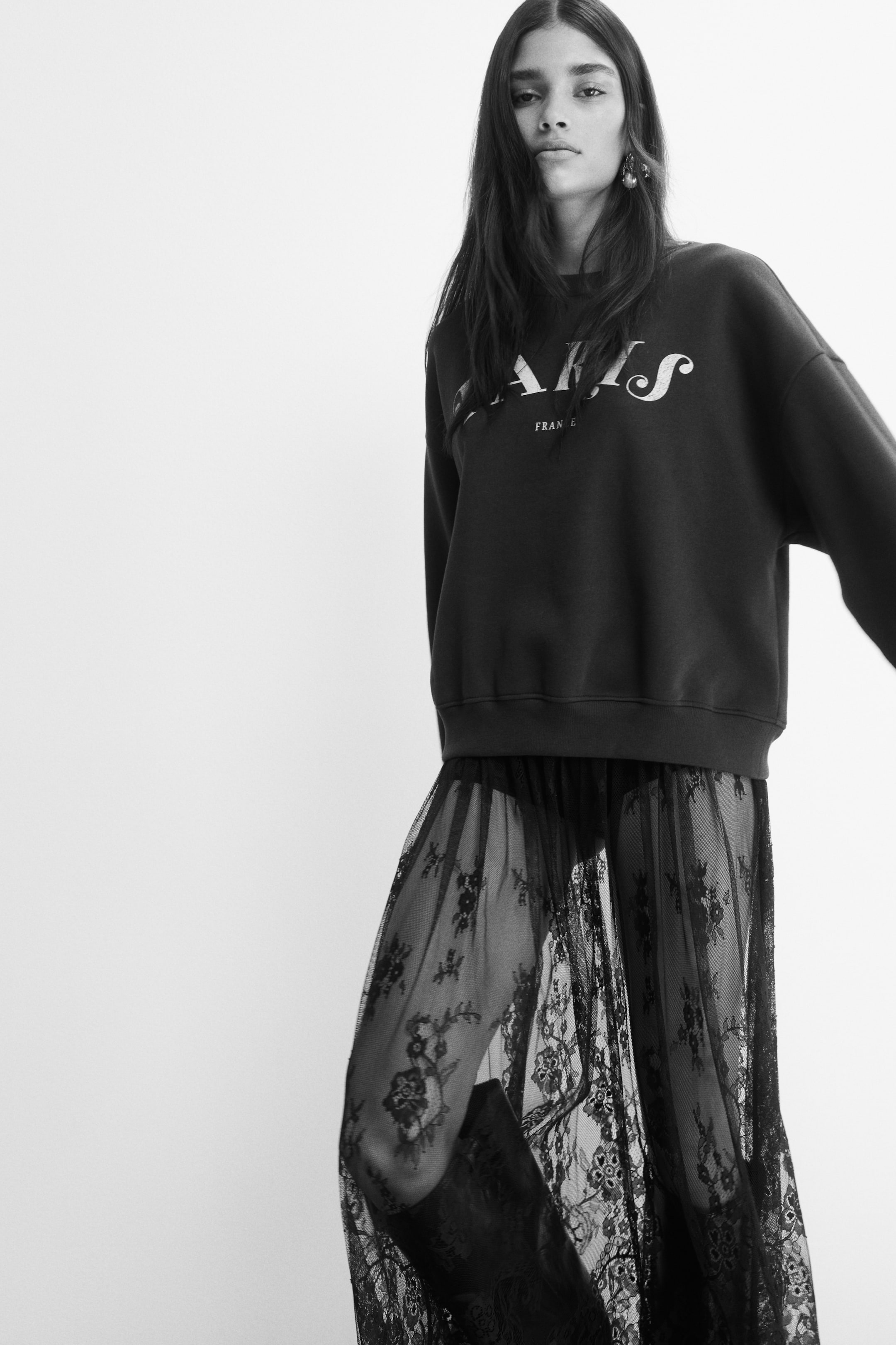 Nagyobb kép megtekintése: Motívumos melegítőfelső - Sötétszürke/Paris - NŐI | H&M HU 4