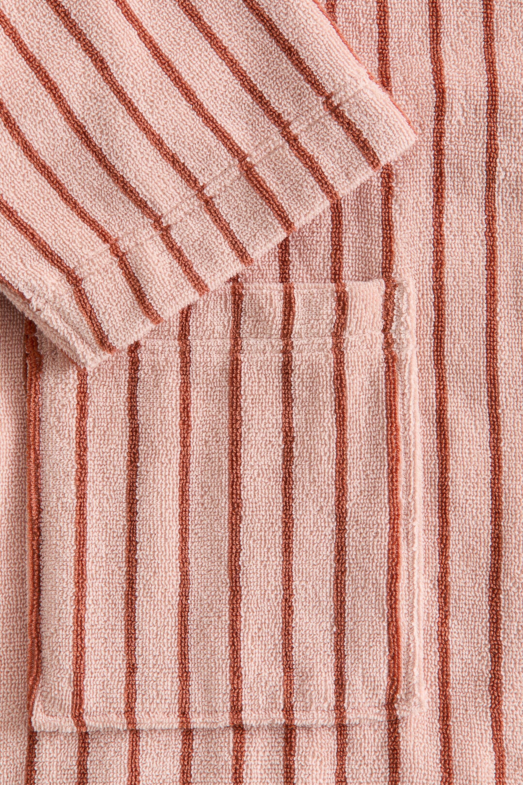 View larger image: Cotton terry dressing gown - Powder pink - Home All | H&M IN 2