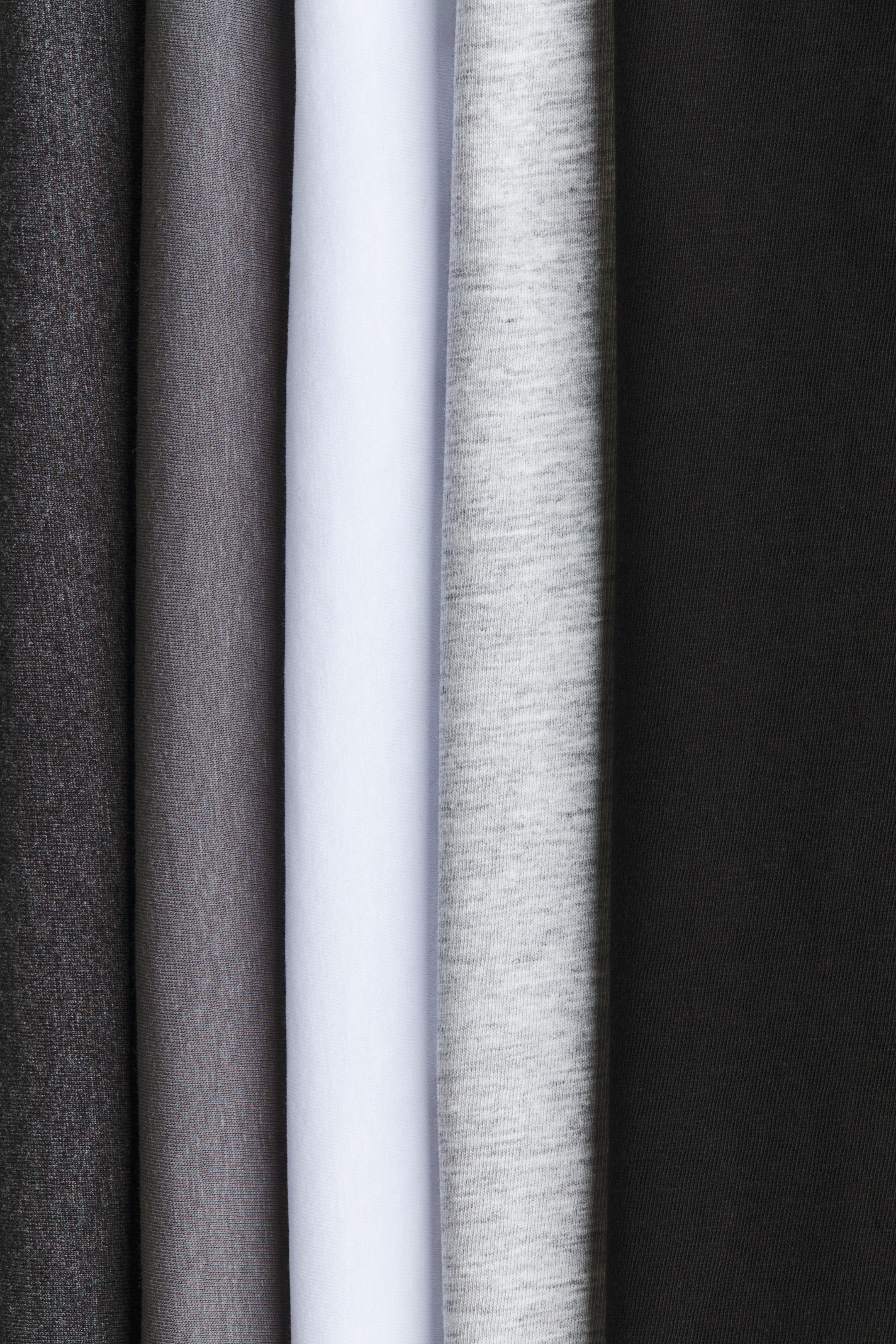 5-Pack Long-Sleeved Cotton T-Shirts