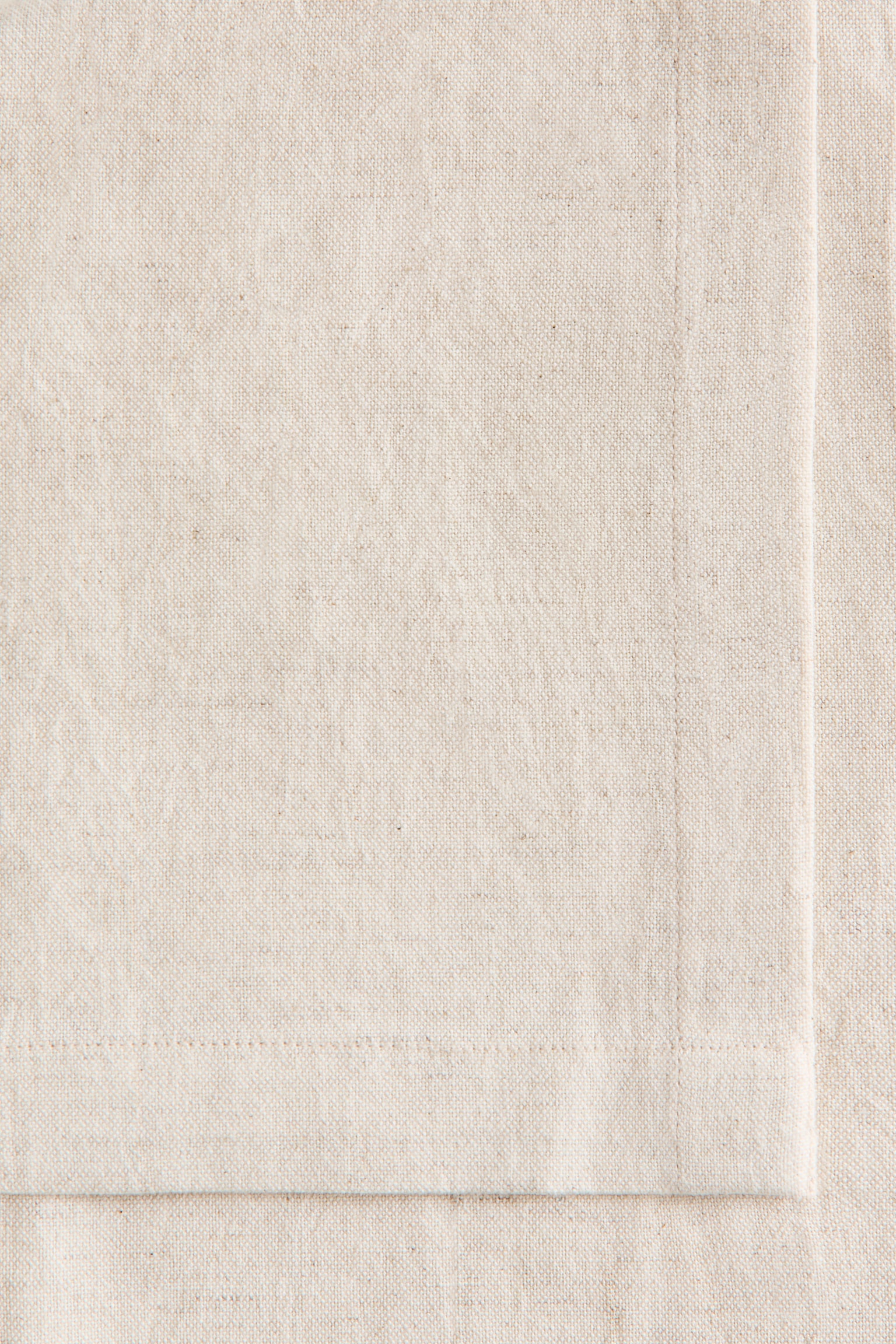 Linen-blend tablecloth - Light beige - 3