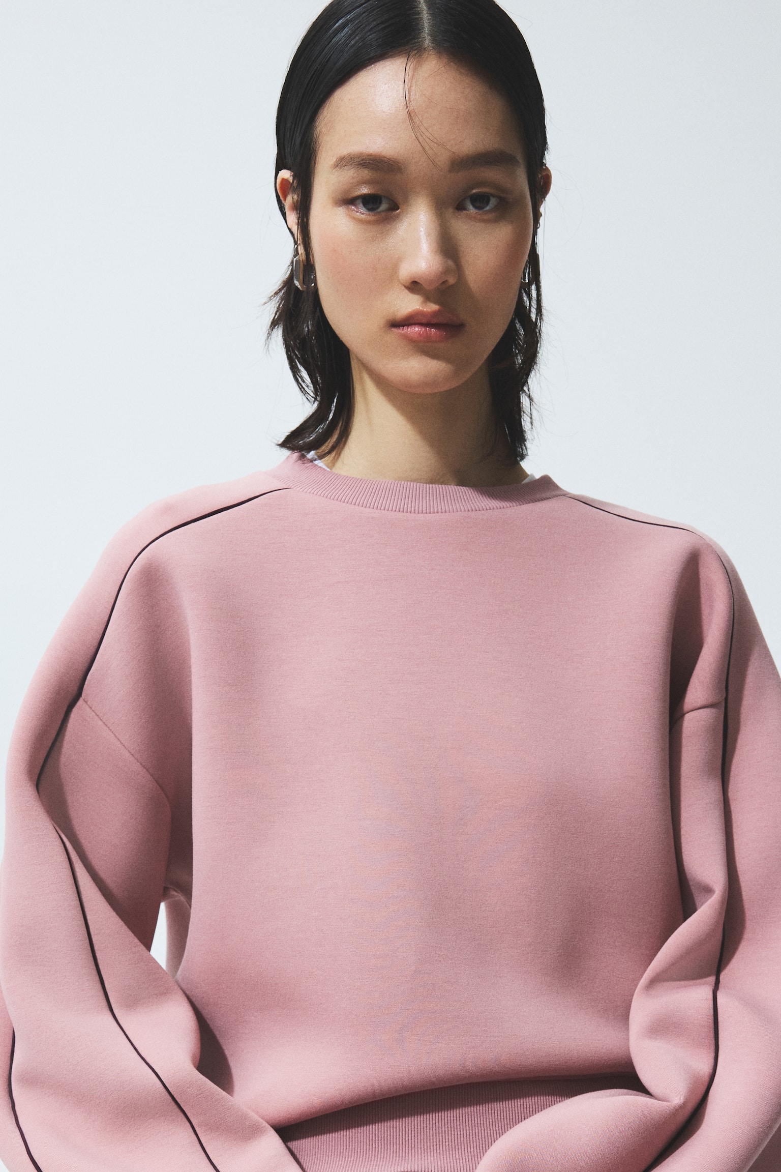 Scuba sweatshirt - Light pink - 3