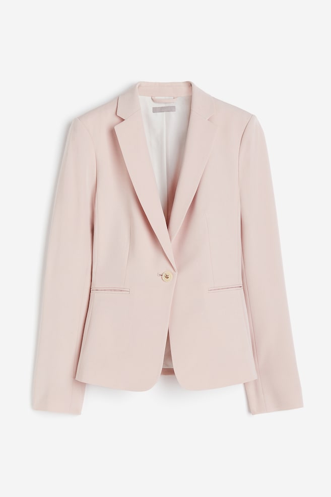 Fitted jacket - Powder pink/Black/Navy blue/Light beige - 2
