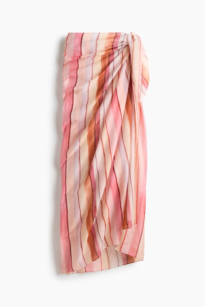 Sarong - Light pink/Striped/Blue/Striped/Bright green/Patterned/Dusty pink/Patterned - 1