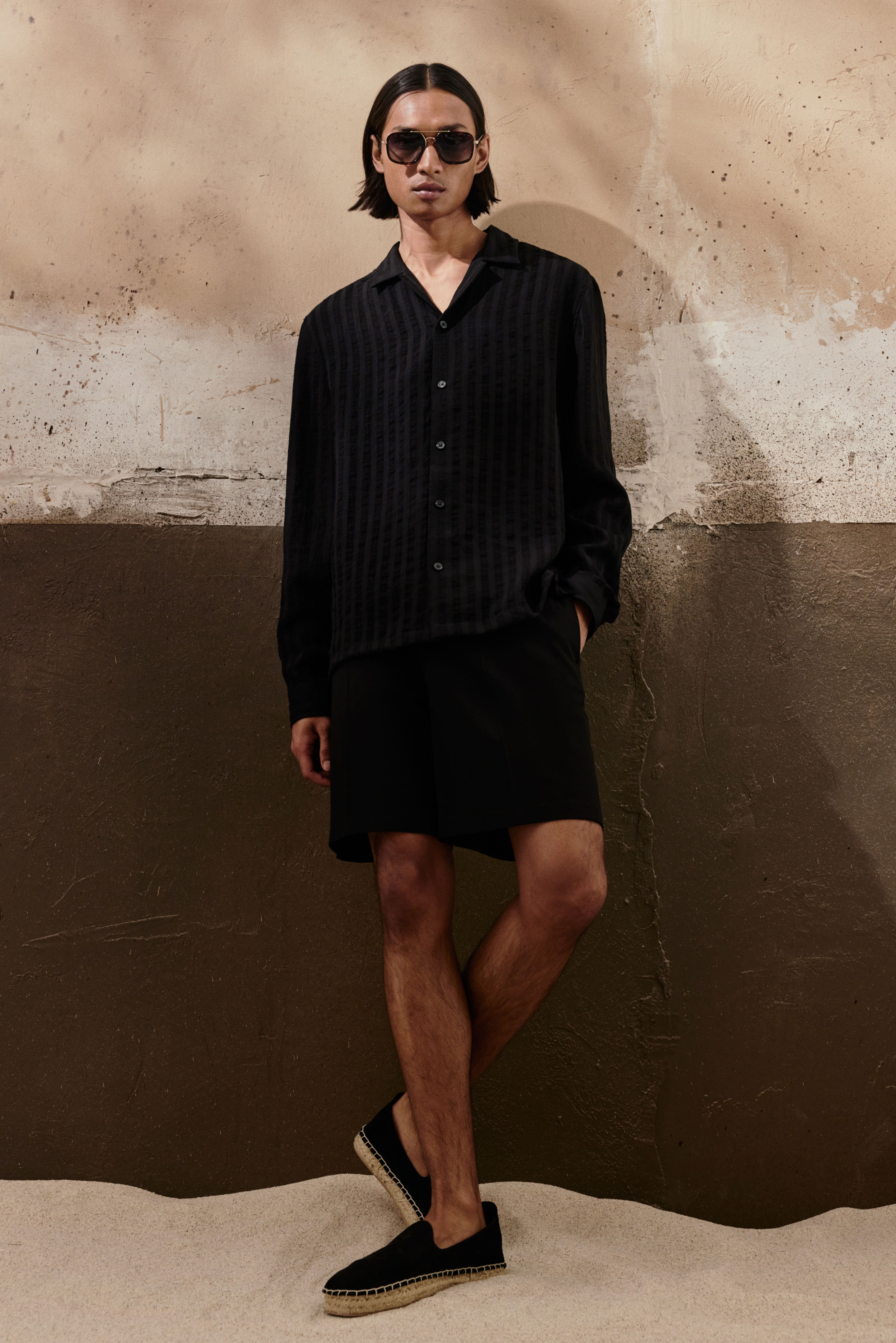 V-Neck Hardware One-Piece Swimsuit