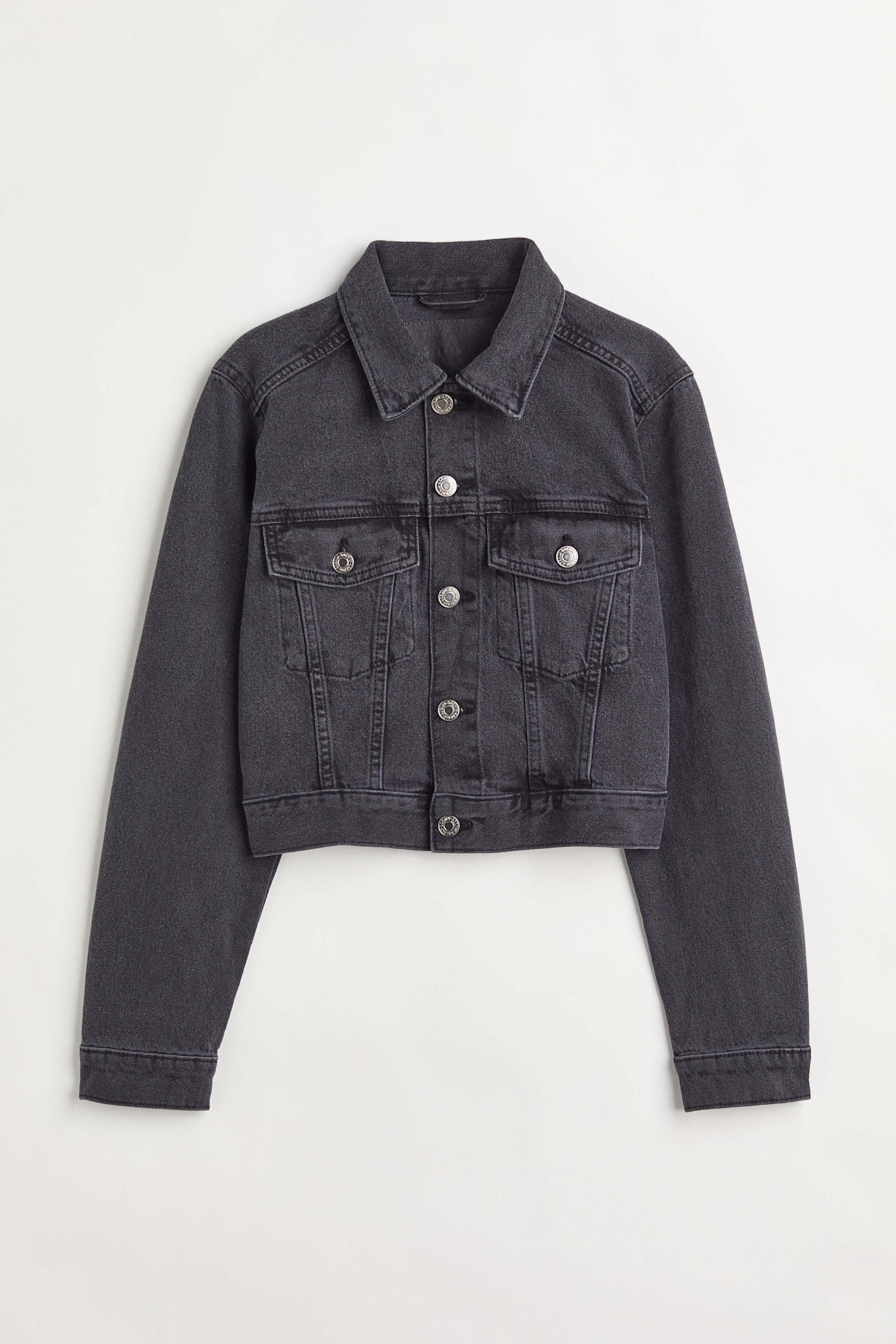 View larger image: Short Denim Jacket - Black - Ladies | H&M AU 1