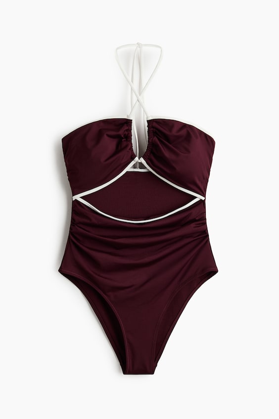Женские купальники H&M Padded-Cup Cutout Swimsuit
