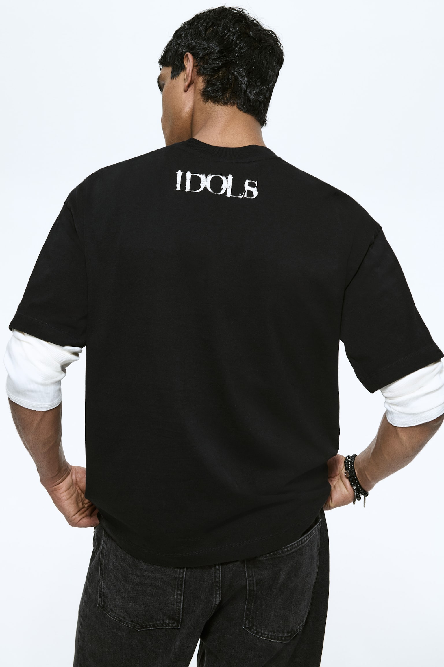 Loose Fit Printed T-shirt - Black/Yungblud Idols/Grey/Linkin Park - 5