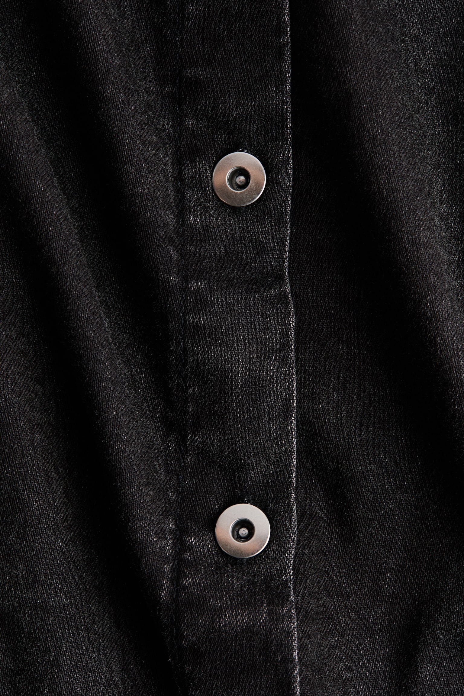 Женское платье H&M Button-Front Denim Dress, цвет: Тёмный джинсовый серый — фото 6