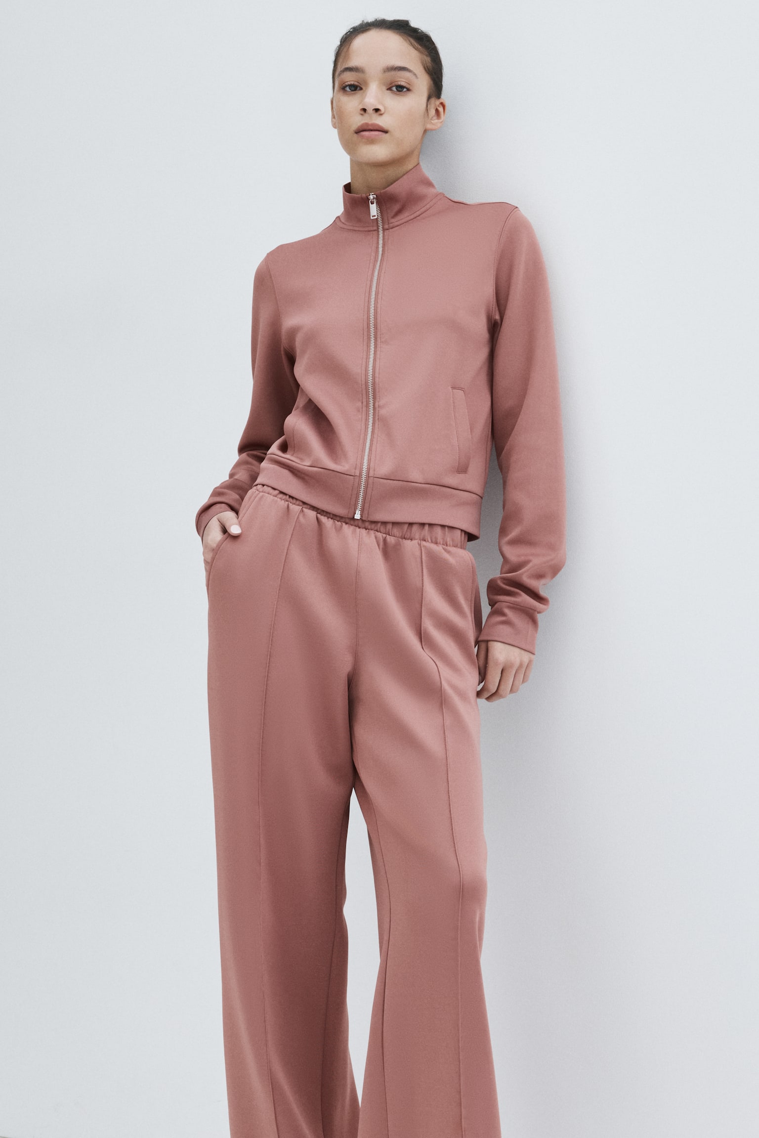 Track Jacket - Dusty rose/Truffle gray/Navy blue - 4