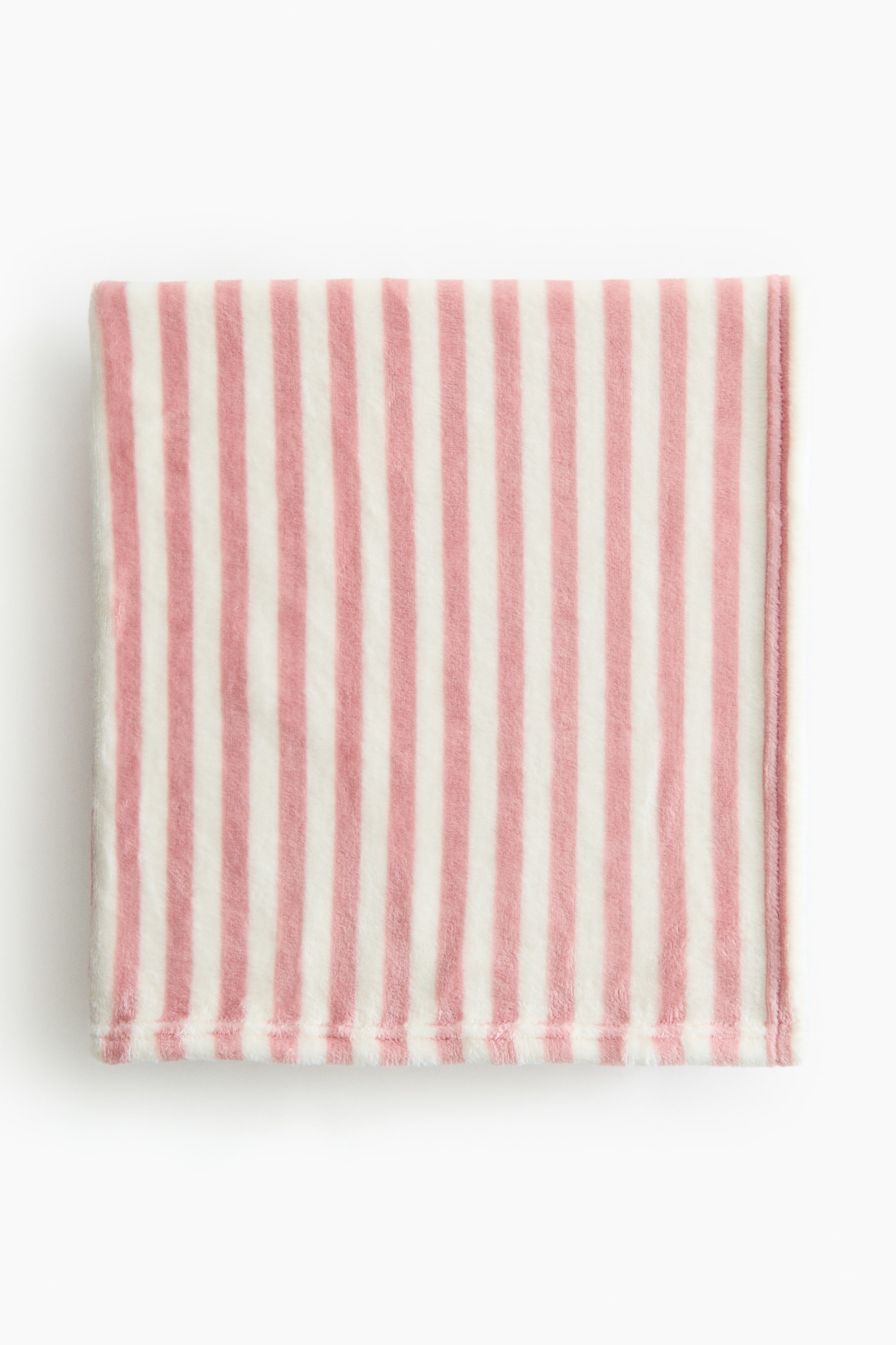 View larger image: Striped Fleece Blanket - Pink/striped - Home All | H&M CA 1