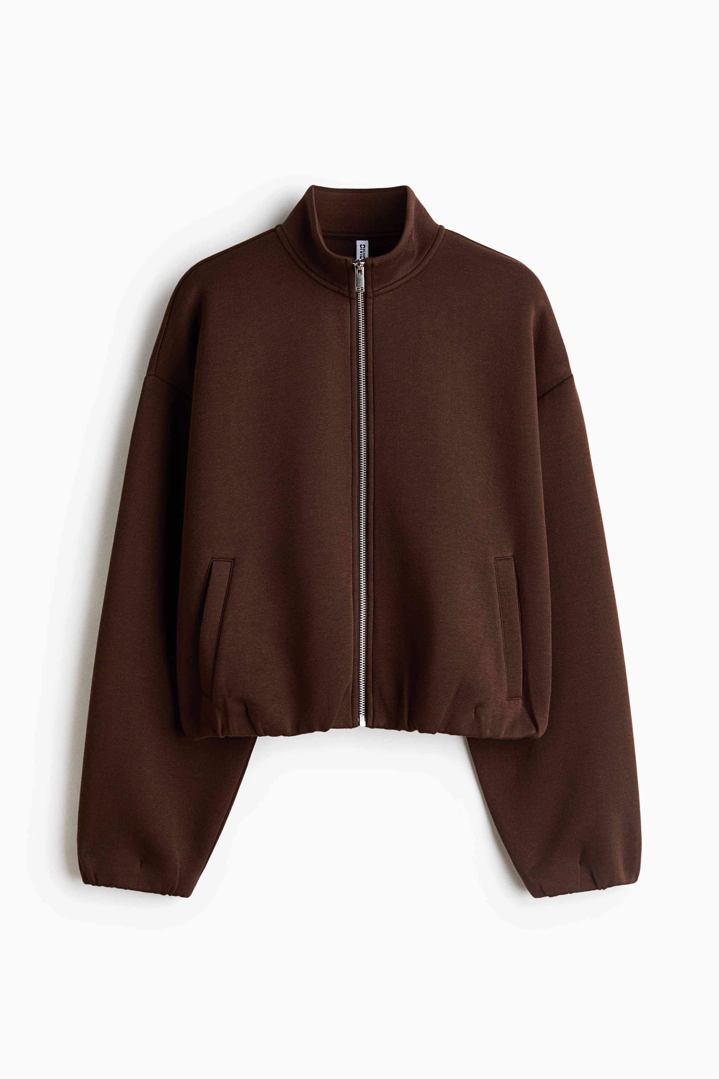 Scuba zip-through sweatshirt