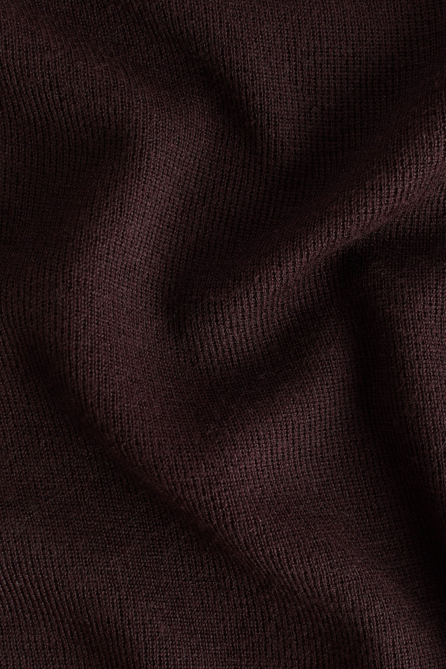 Fine-knit turtleneck top - חום כהה/בז' בהיר - 4