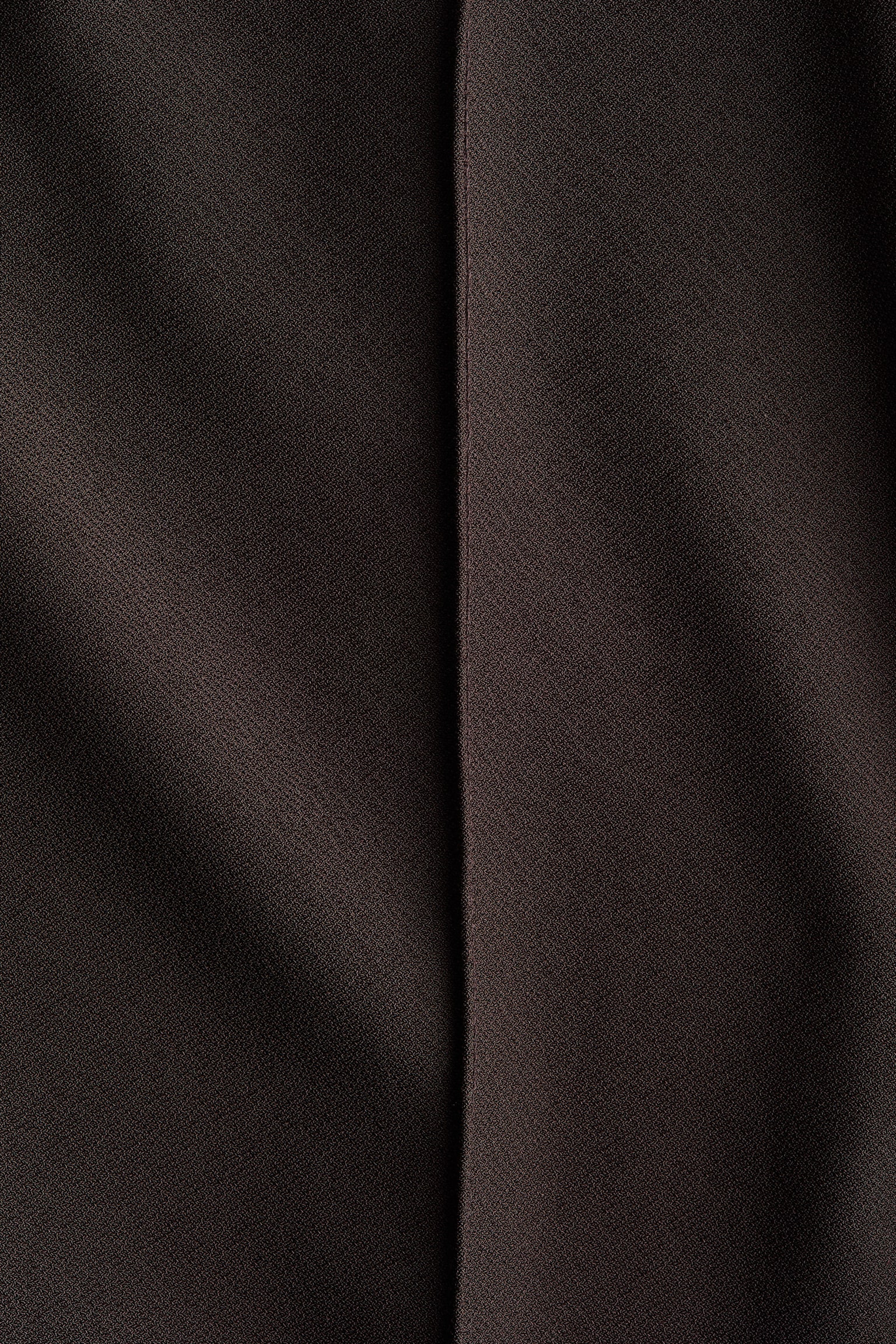 Crease-leg Capri leggings - Dark brown - 4