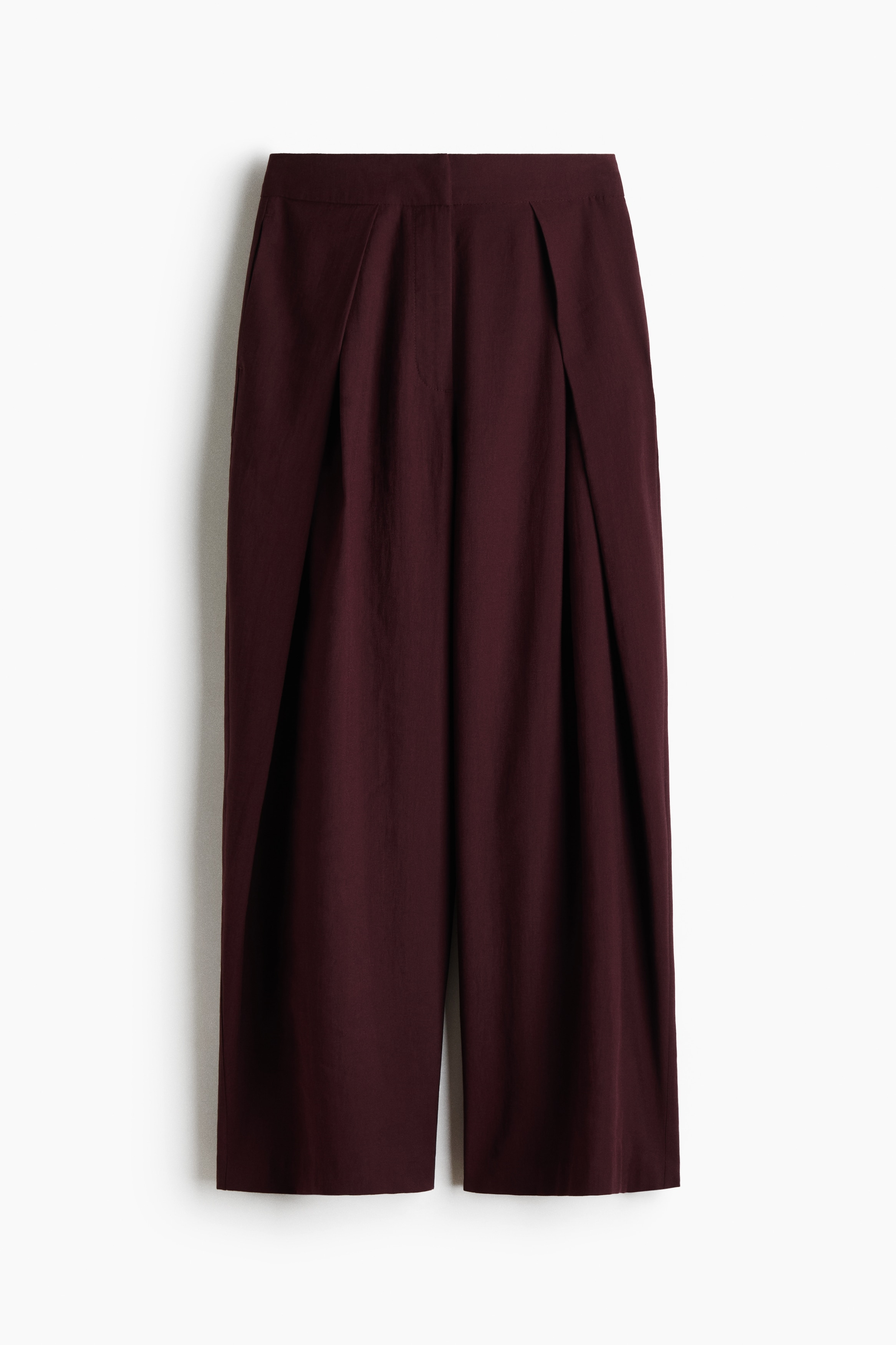 Broek met overslag Barrel Leg - Bordeauxrood/Zwart/Donkergrijs