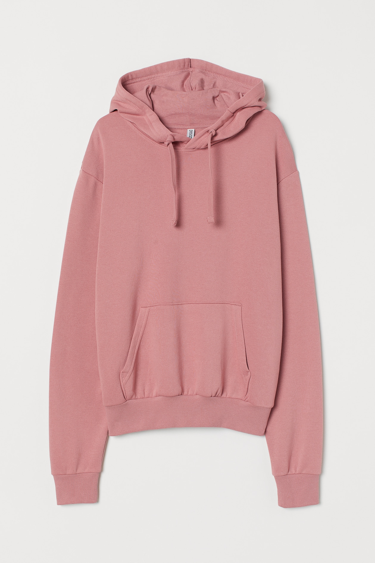 Hoodie - Long sleeve - Regular length - Dusty rose - Ladies | H&M US