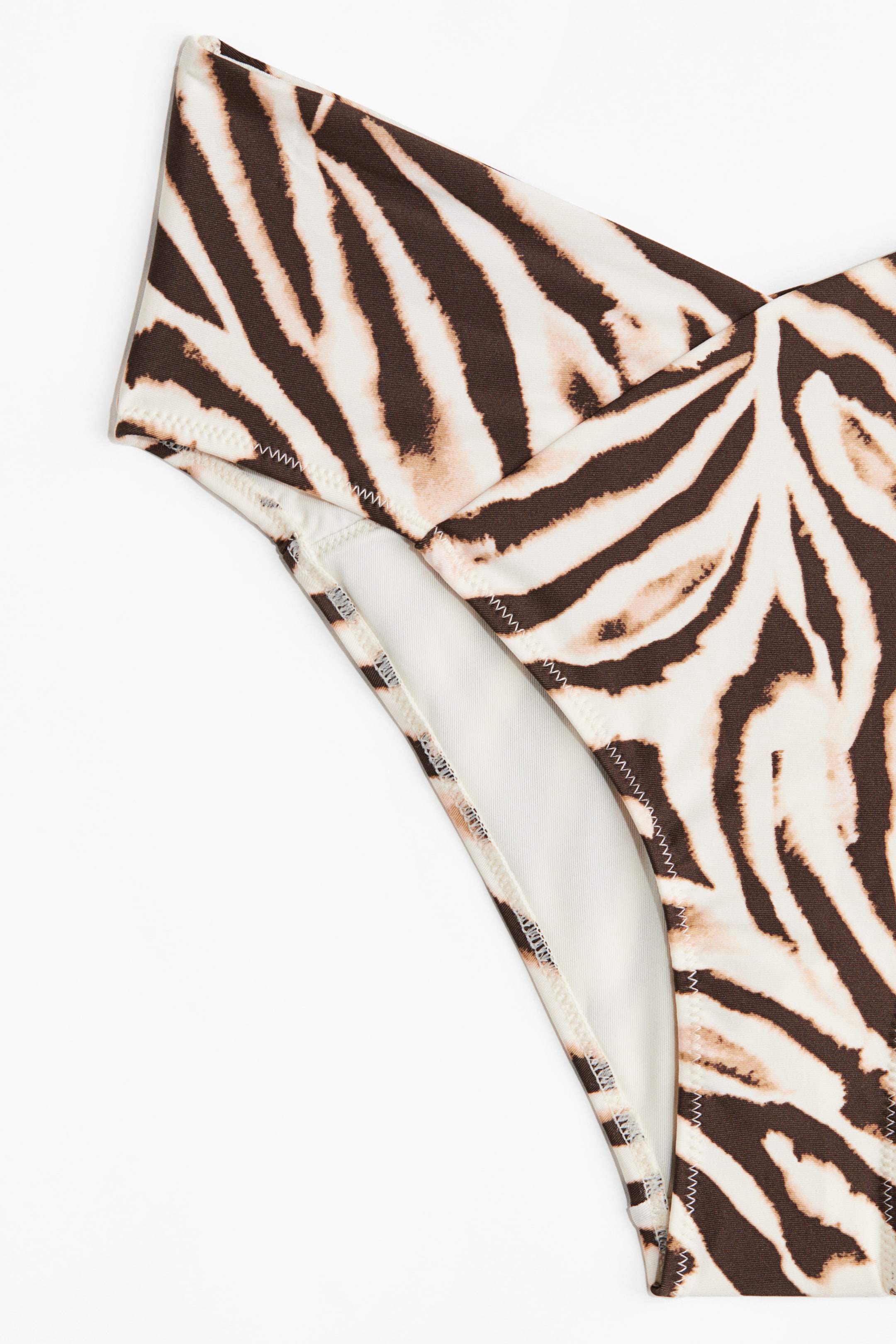 View larger image: High Rise Cheeky Bikini Bottoms - White/zebra print - Ladies | H&M US 2
