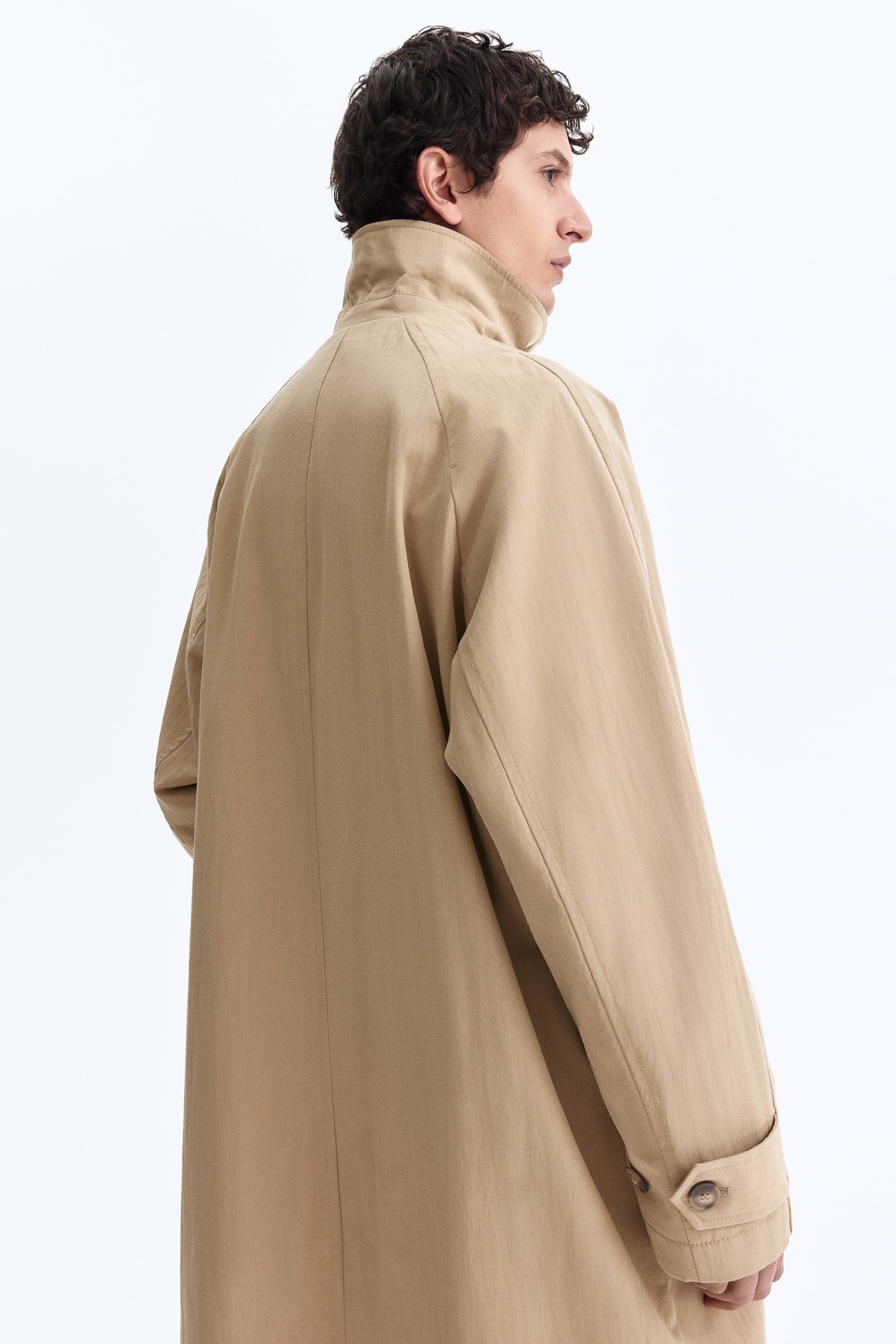 Пальто в стилі Mac - Бежевий - 6