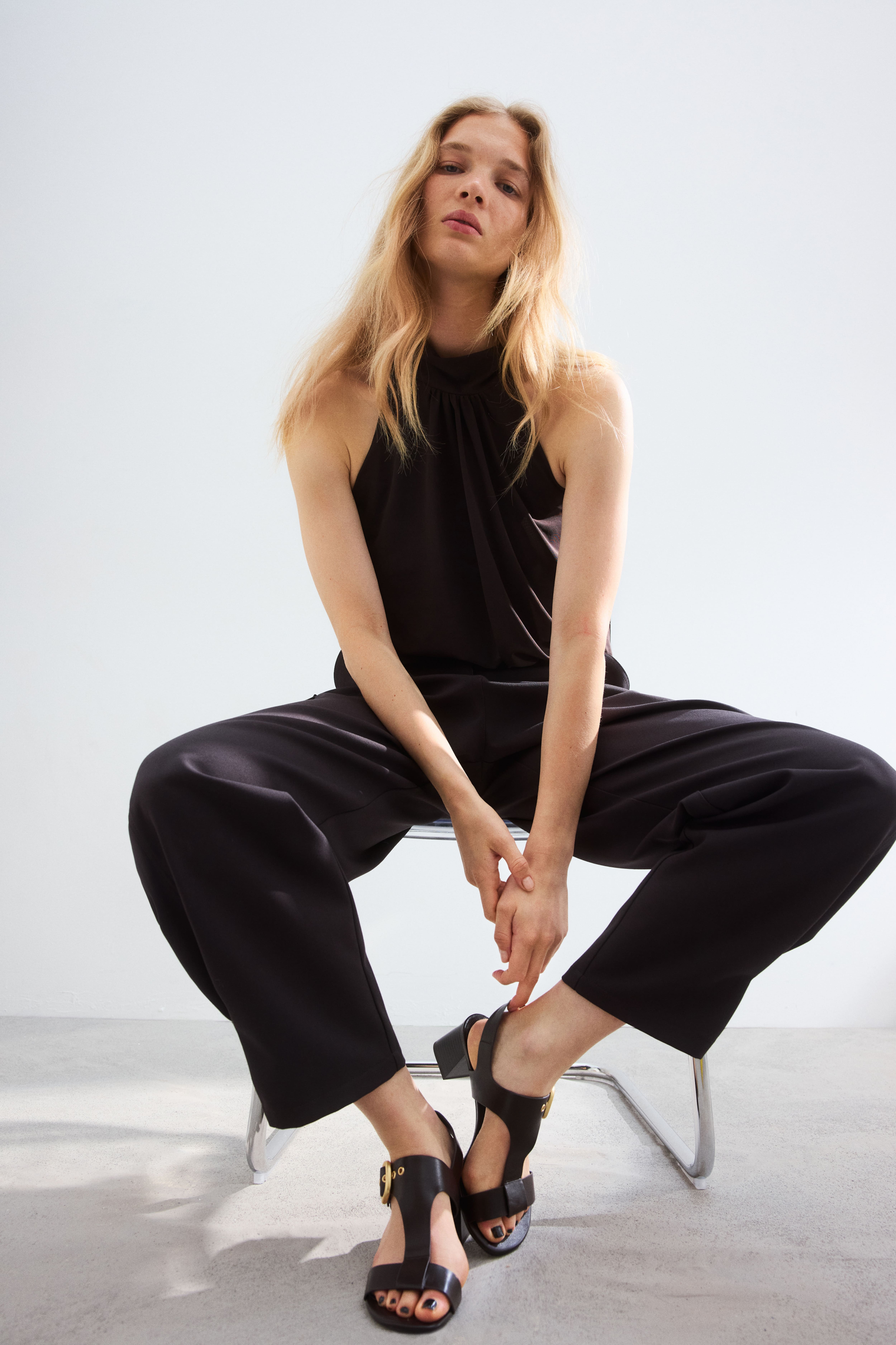 Block-Heeled Sandals