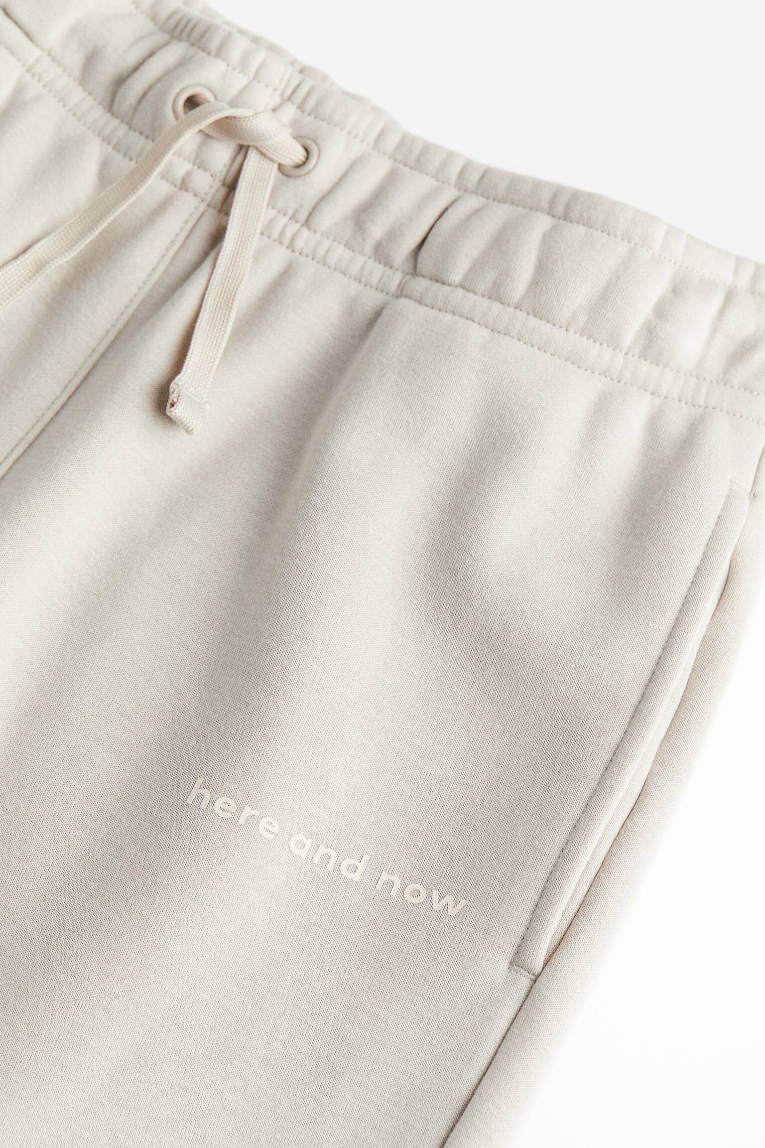 Text Design Track Pants - Light beige/Dark grey - 2