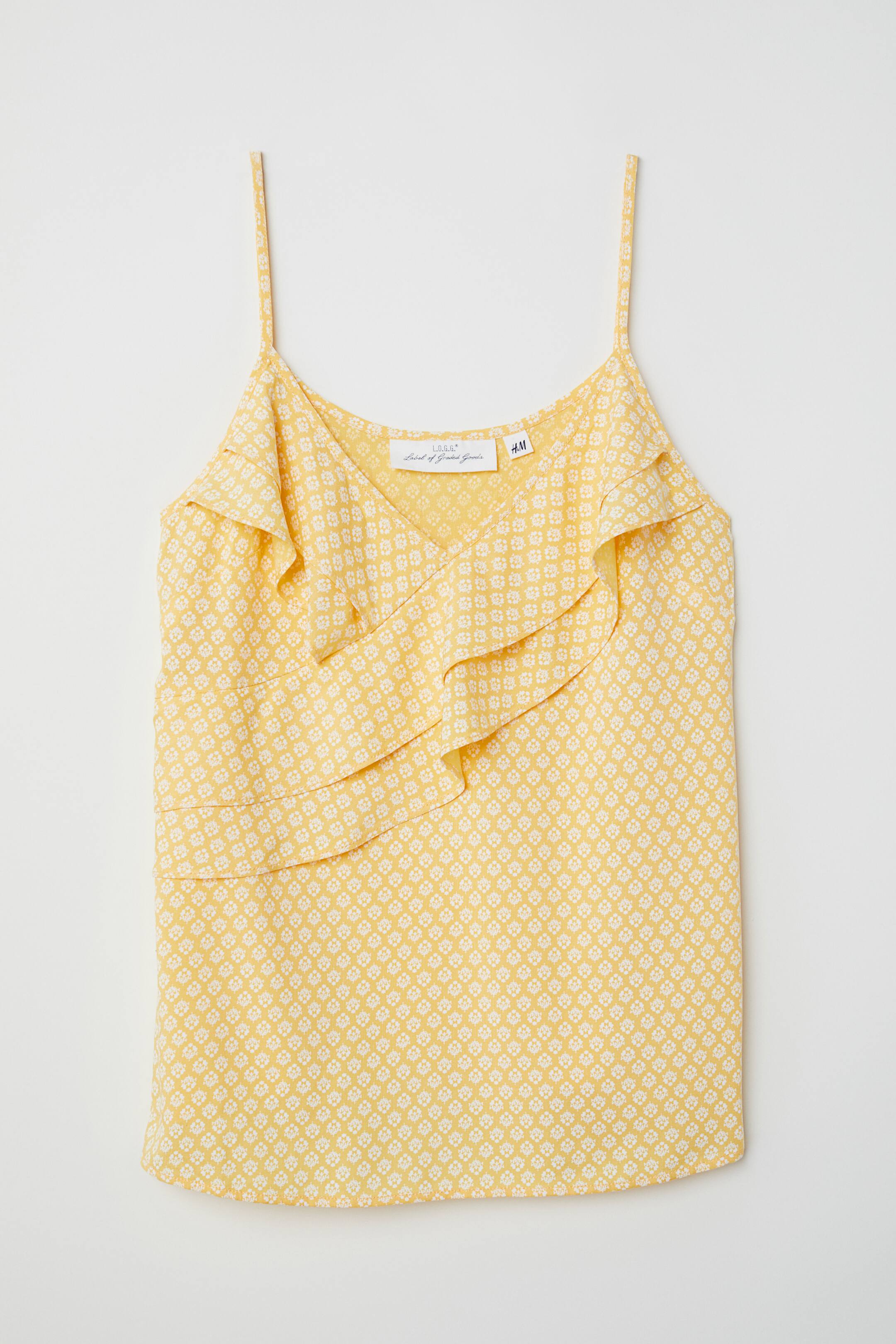 查看大圖: 無袖上衣 - 黃色/印花 - Ladies | H&M 1