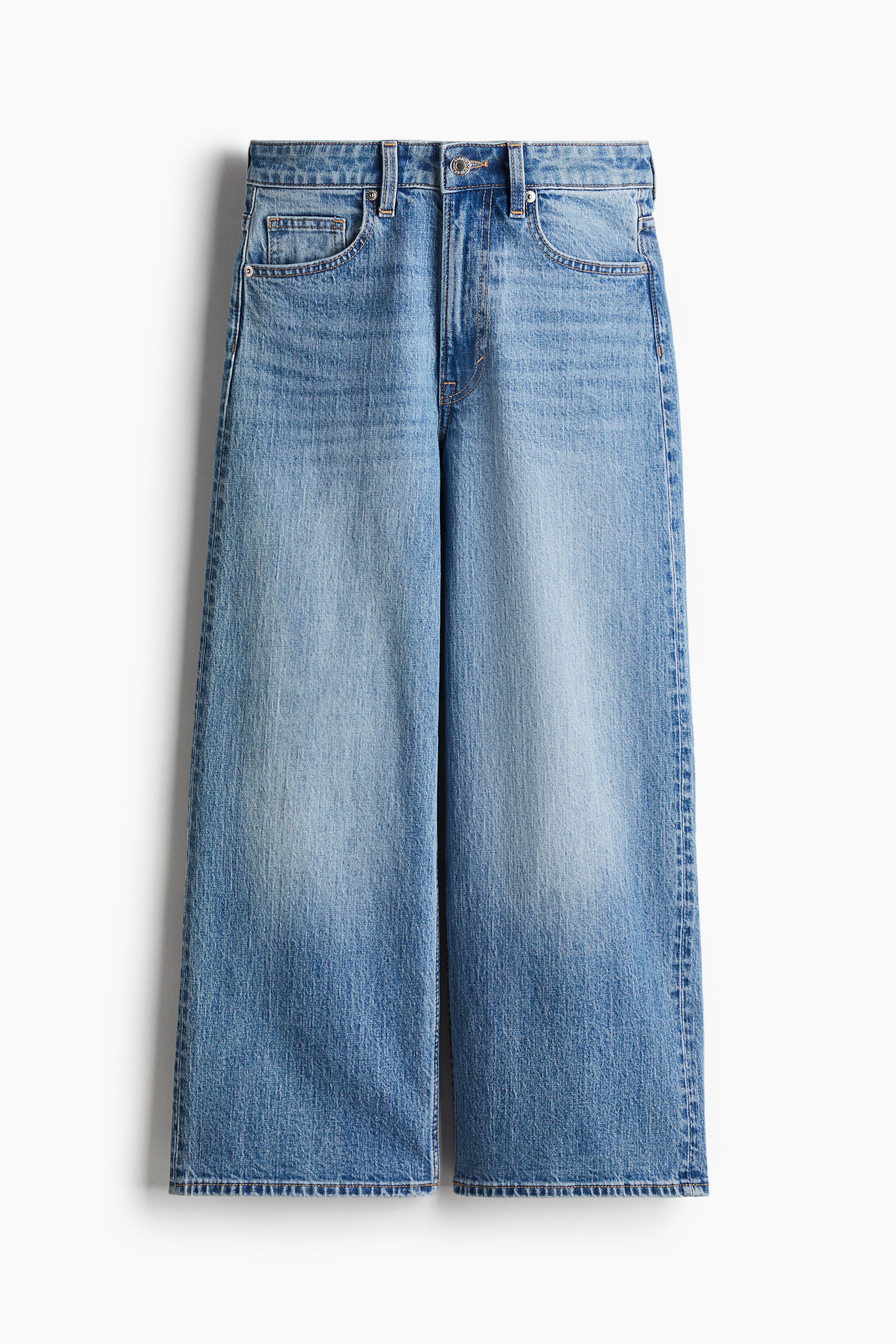 Wide High Cropped Jeans