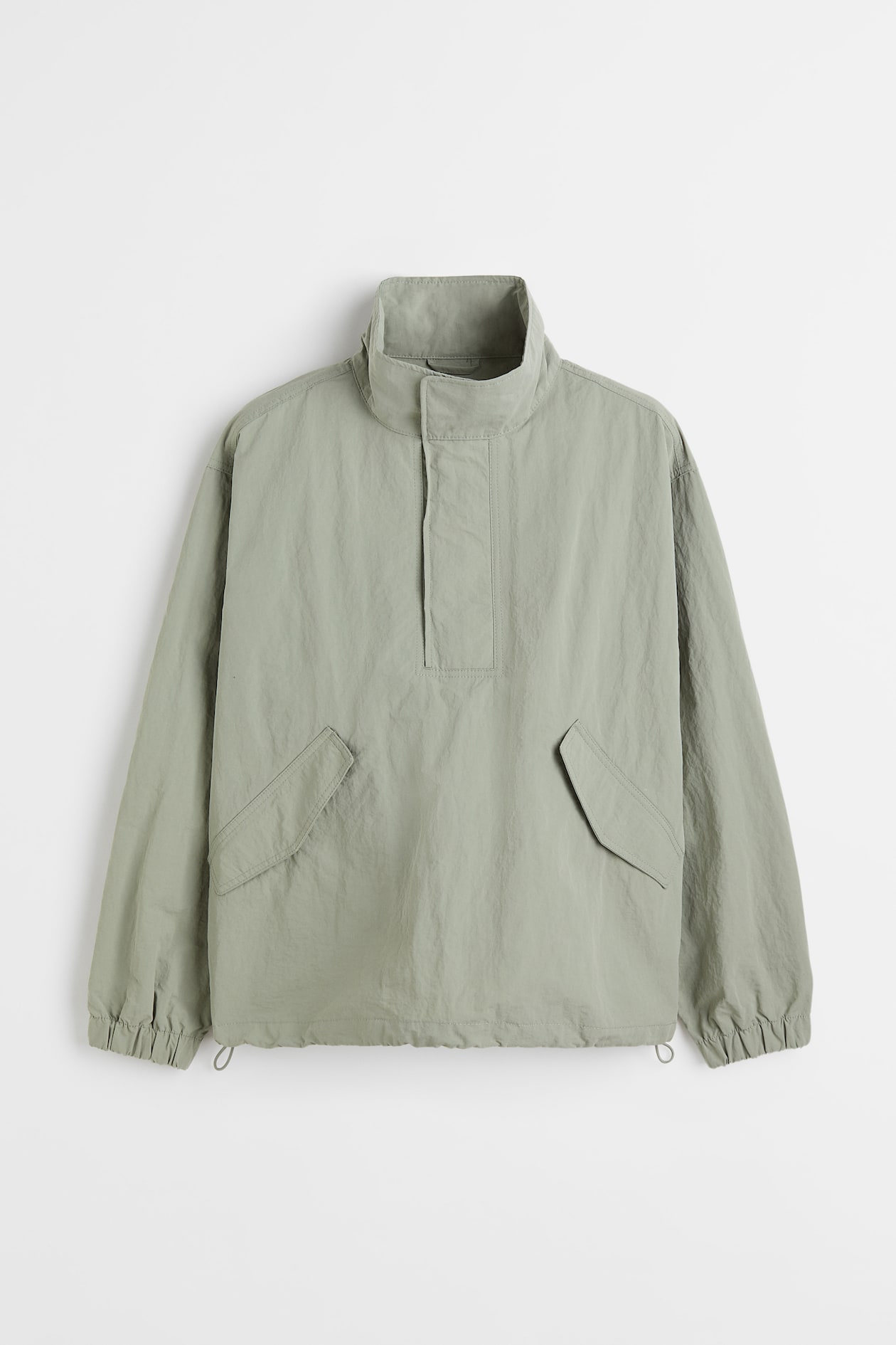 Water-repellent popover jacket - Light sage green - Men | H&M GB