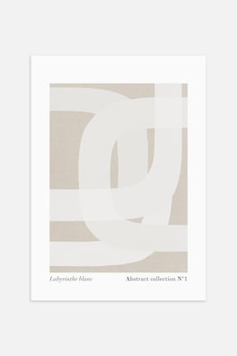 Labyrinthe Blanc Poster