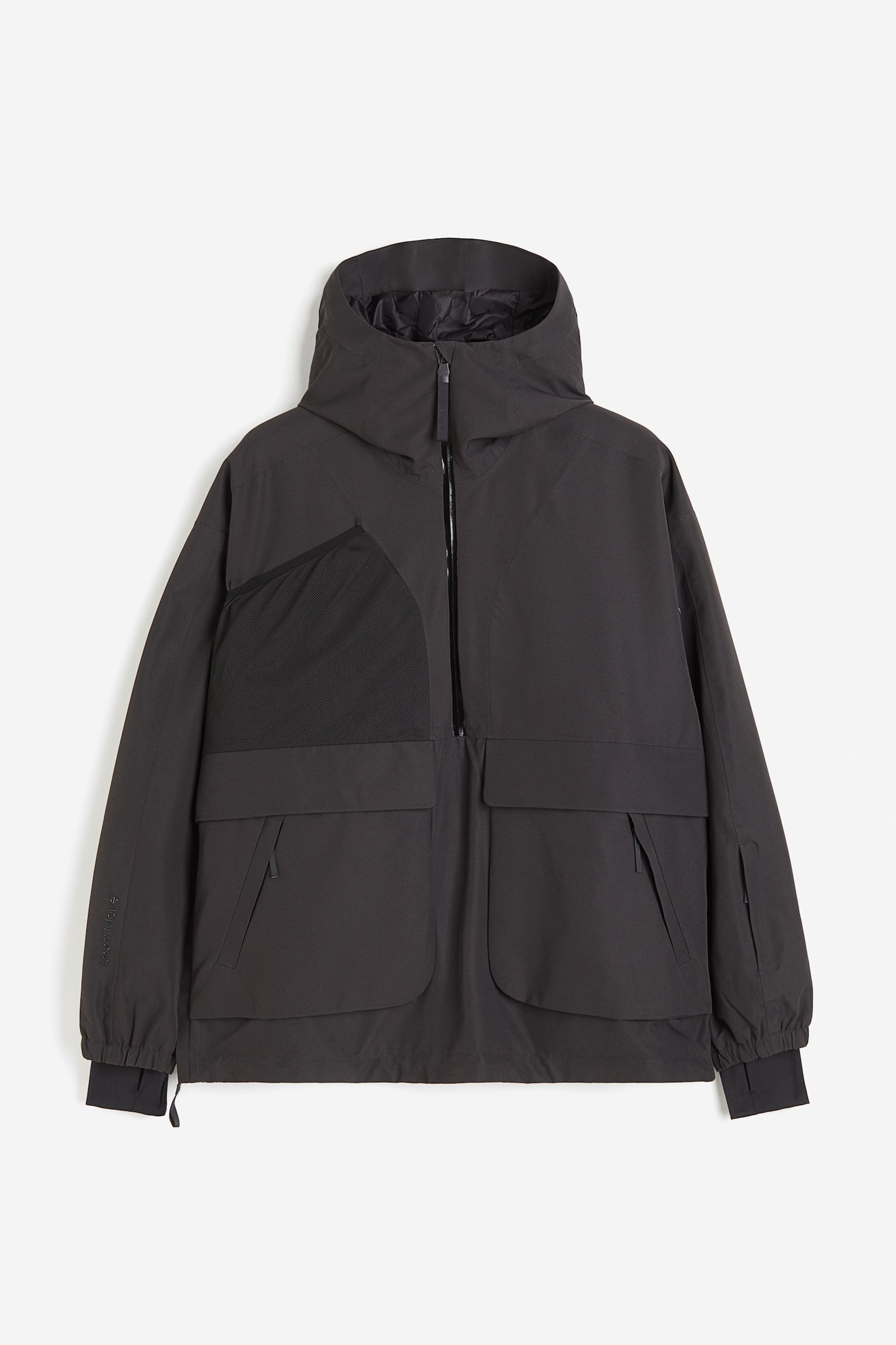 Padded ski popover jacket in StormMove™ - Black/Light beige - 2