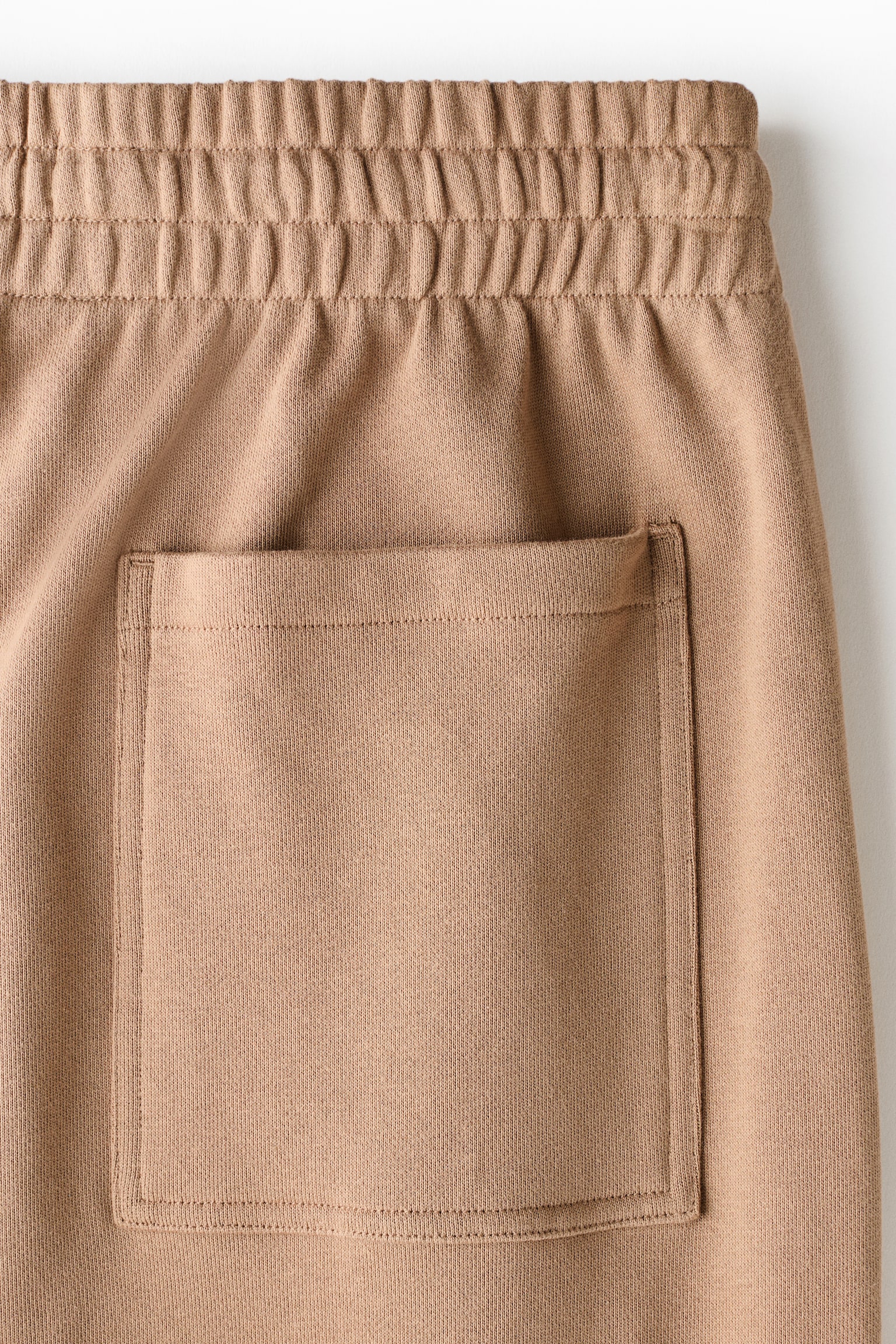 Wide-leg cotton joggers - Dark beige/Black/Light grey marl - 6