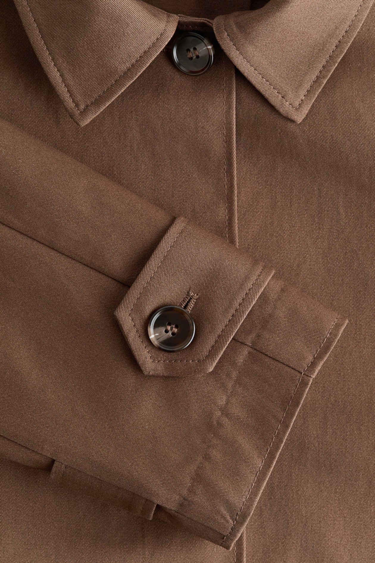 Trench-Look Cotton Jacket - image 2
