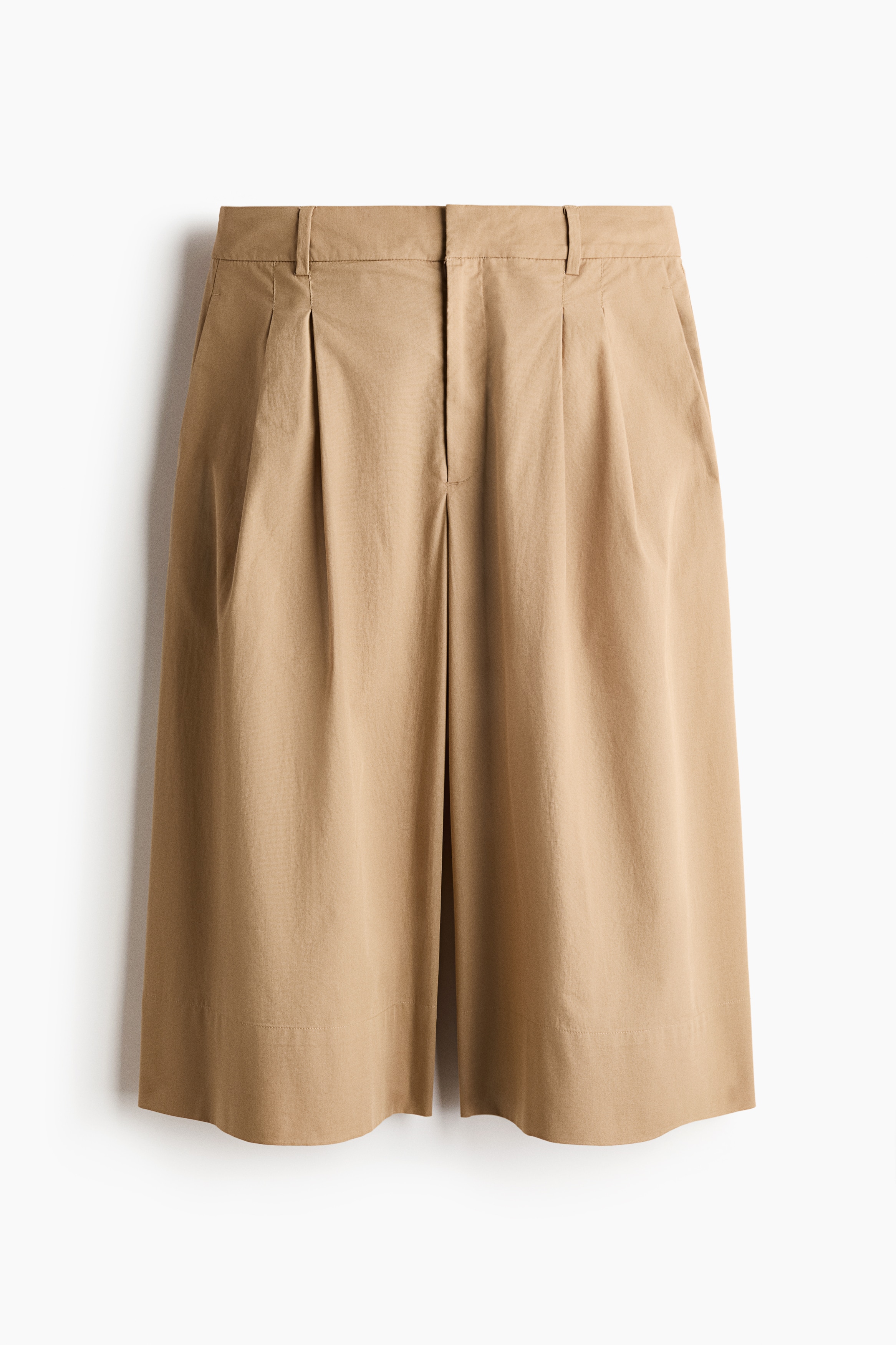 Cotton Bermuda shorts - Beige/Dark blue