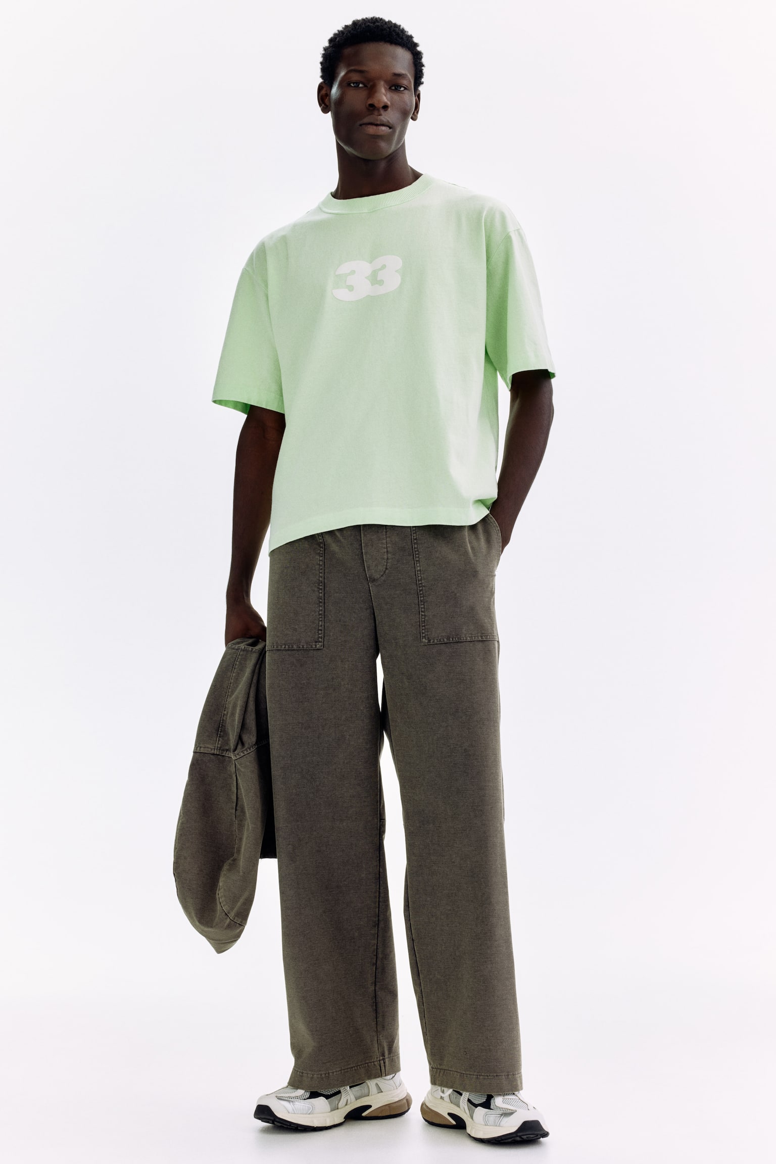 Joggers Relaxed Fit - Gris oscuro/Gris claro - 2