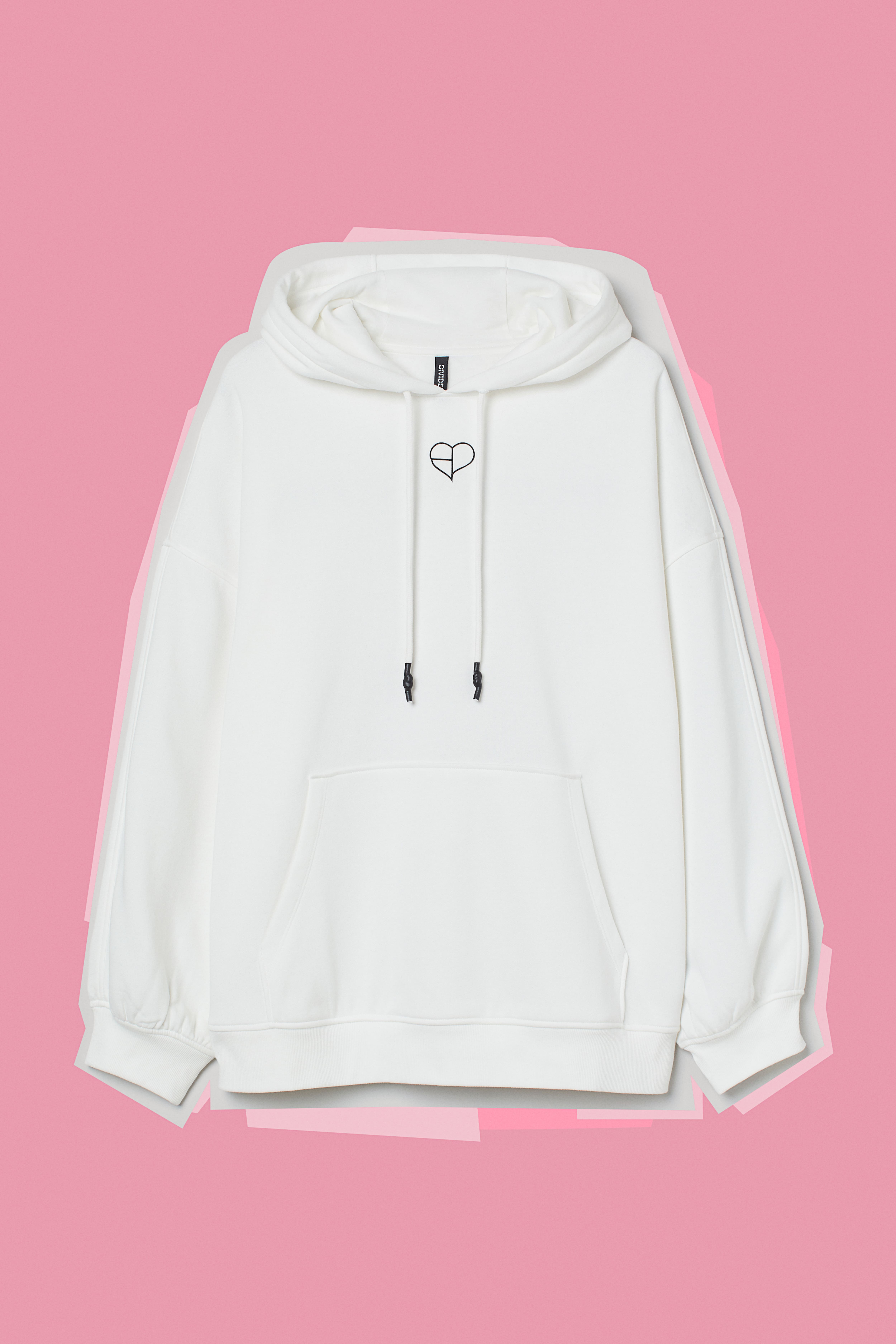 H M Oversized Hoodie White Blackpink Ladies H M CA