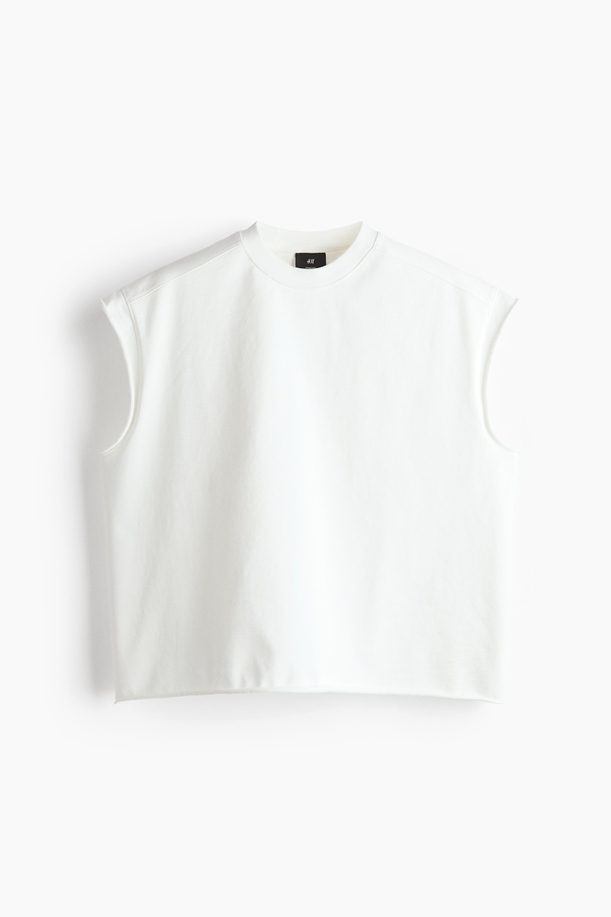 Hranaté tielko Oversized Fit - Biela/Fialová/Svetlozelená/Tmavosivá