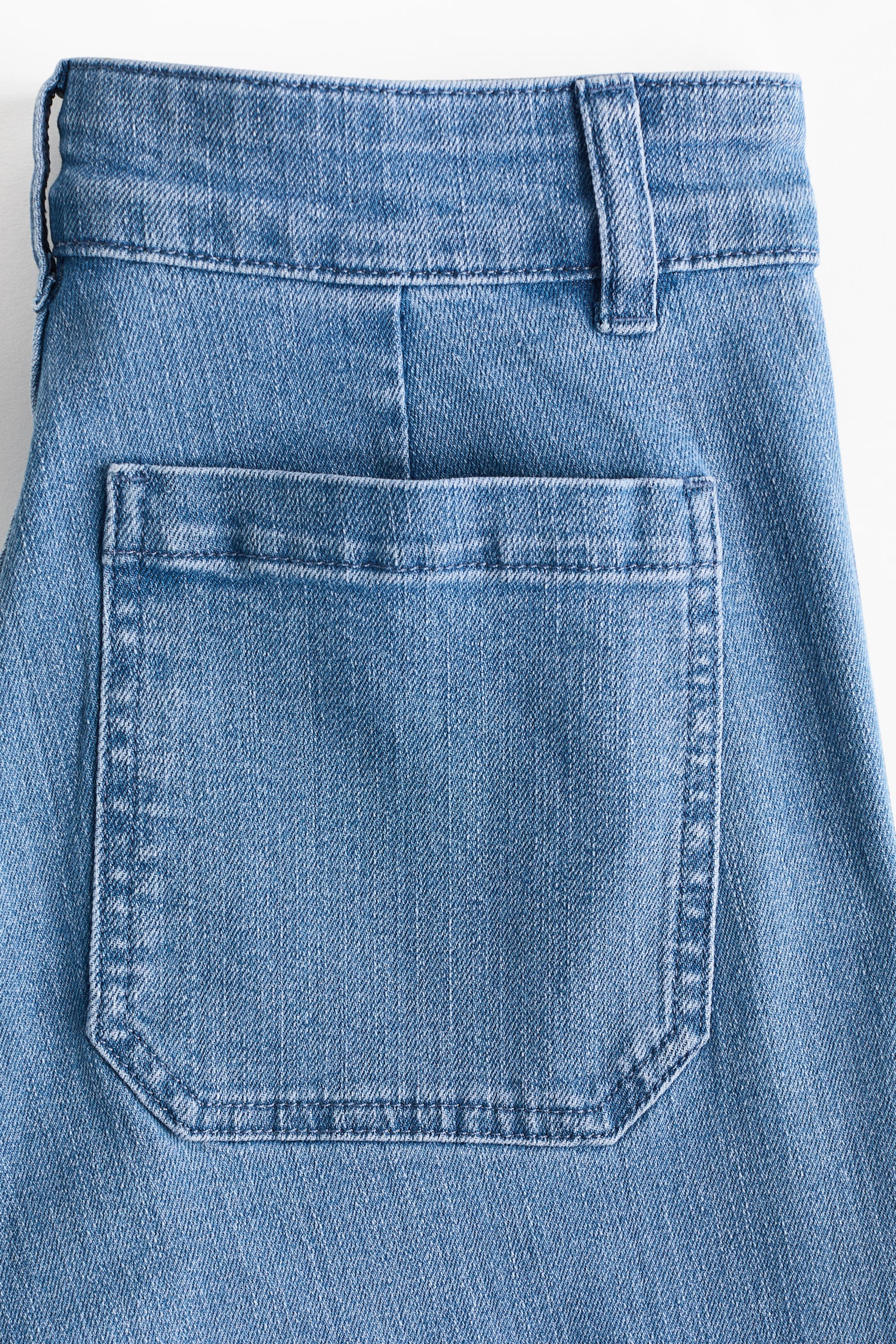 Flared Leg High Waist Jeans - Denim blue - 3
