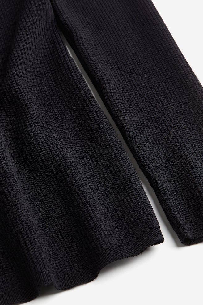 MAMA Rib-knit jumper - Black/White/Striped - 5
