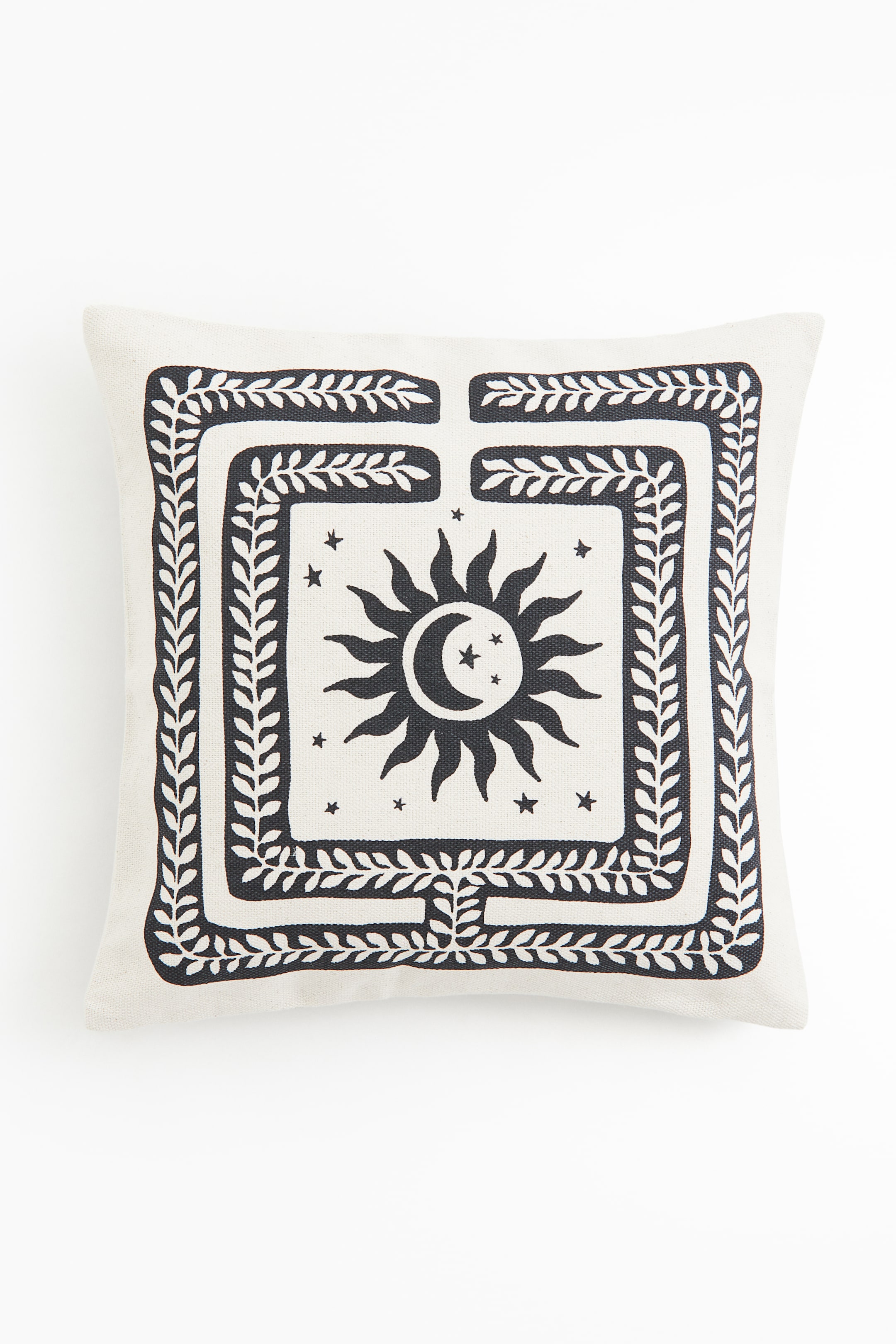 Print-motif Cushion Cover