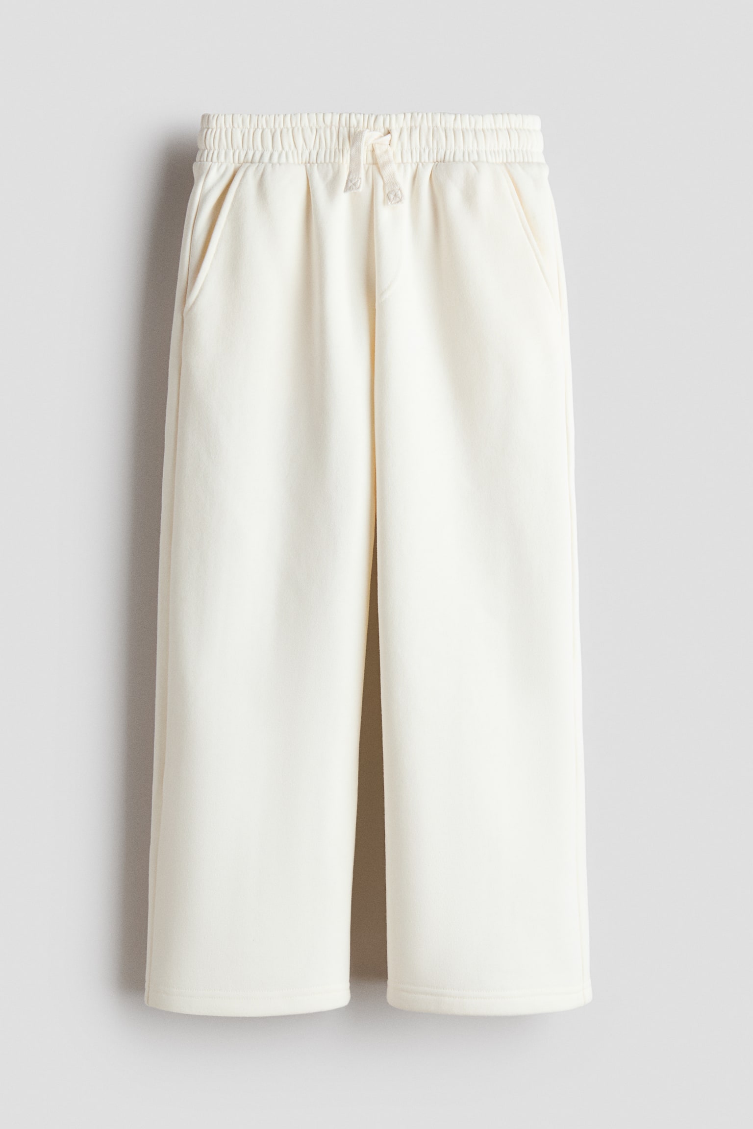 Wide brushed-inside joggers - Cream/Grey marl/Black/Light grey marl