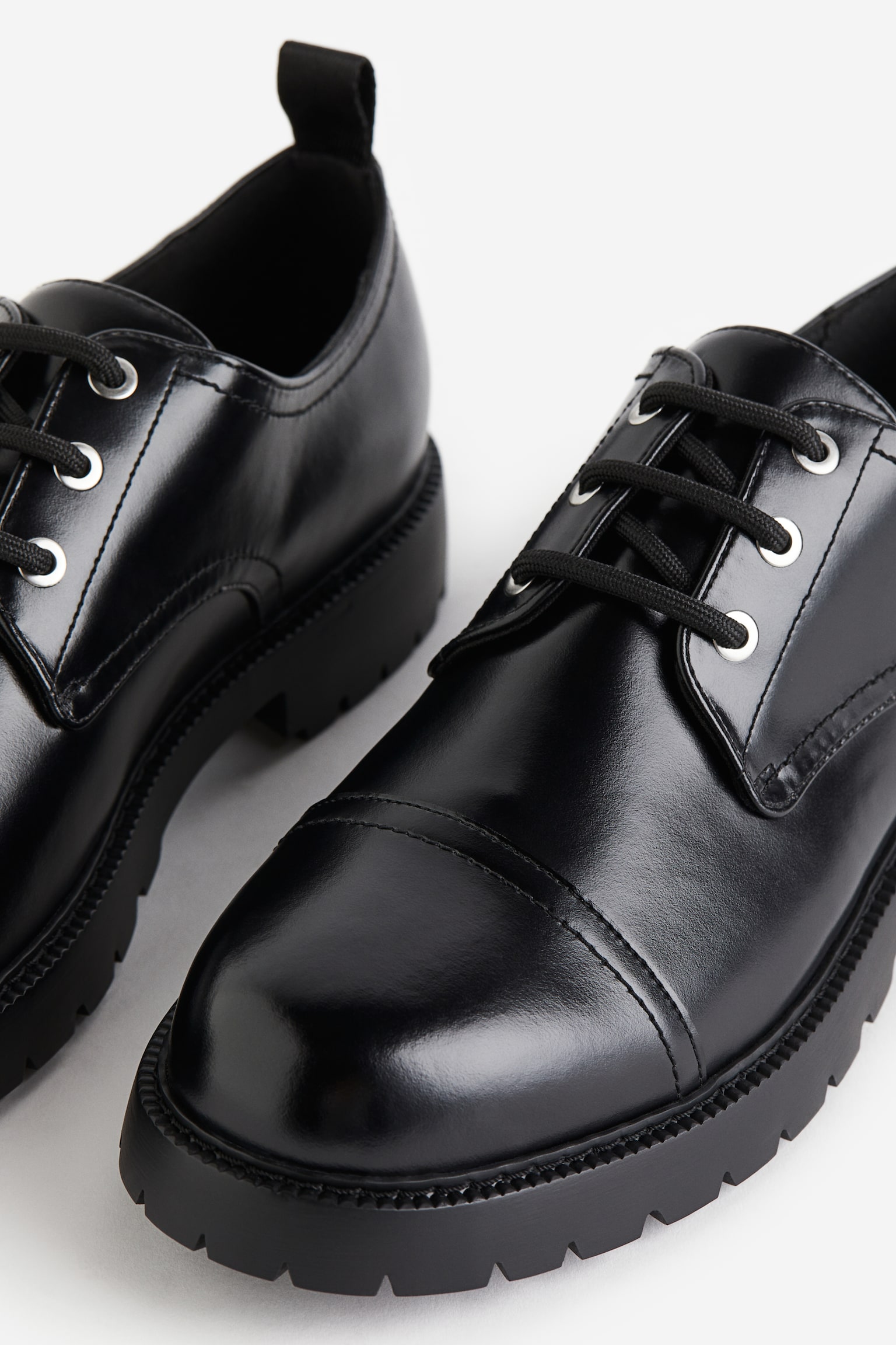 Chunky Derby shoes - Black - 4