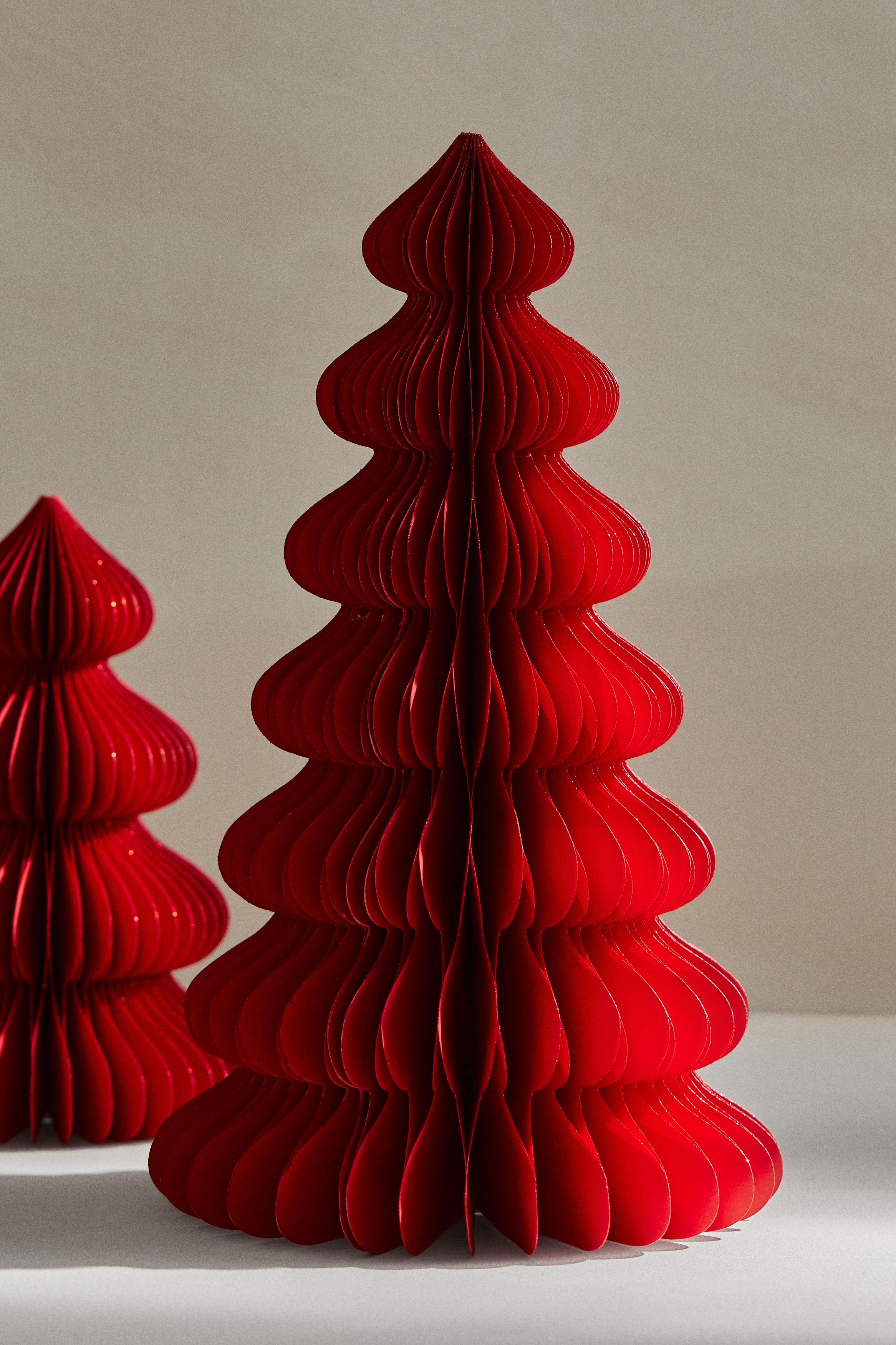 H & M - ペーパーファーツリーデコレーション L - レッド