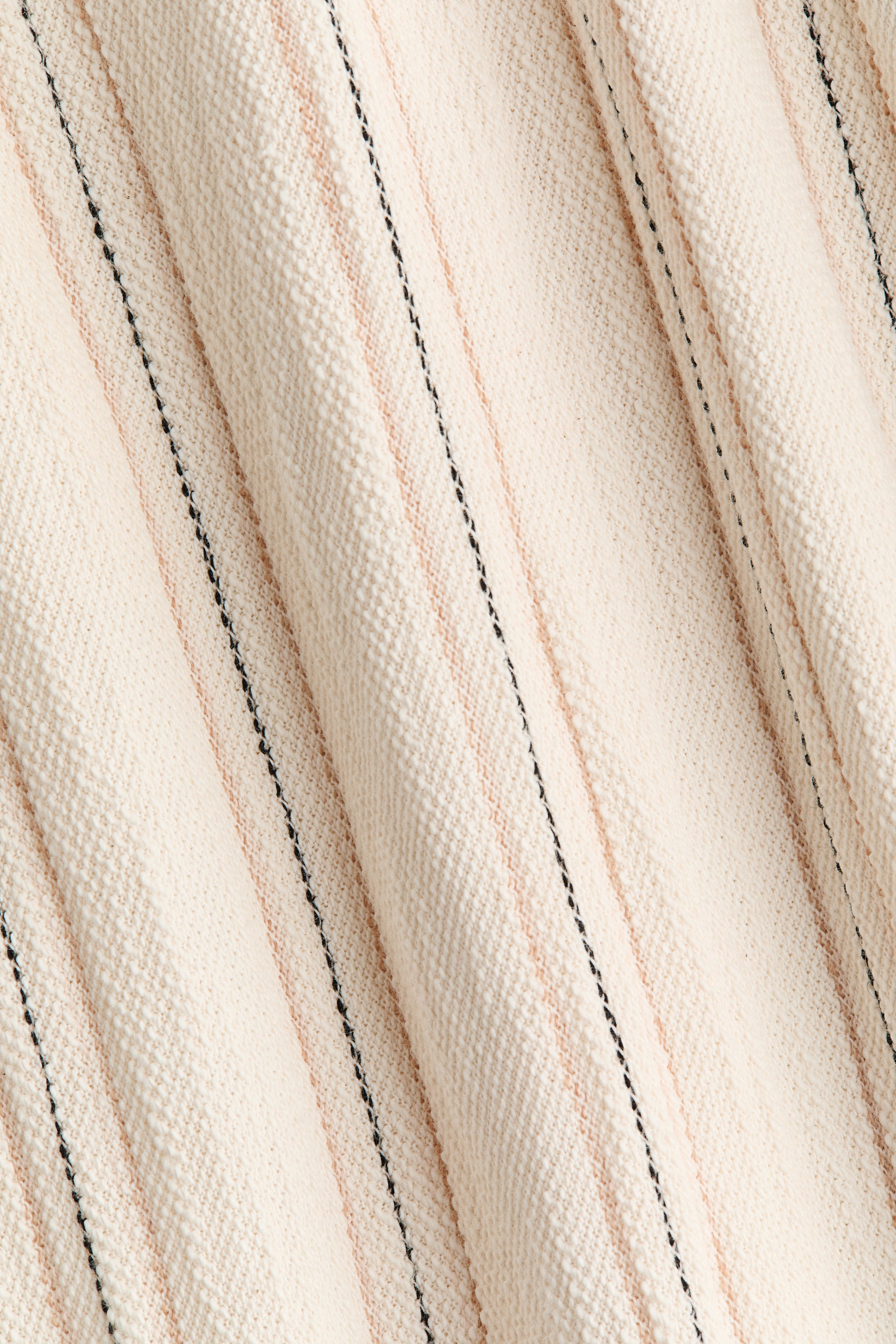 MAMA Pantalon à taille élastique en coton texturé