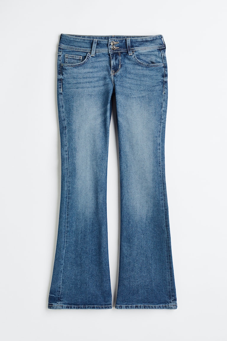 Flared Low Jeans Denim blue Ladies H&M GB