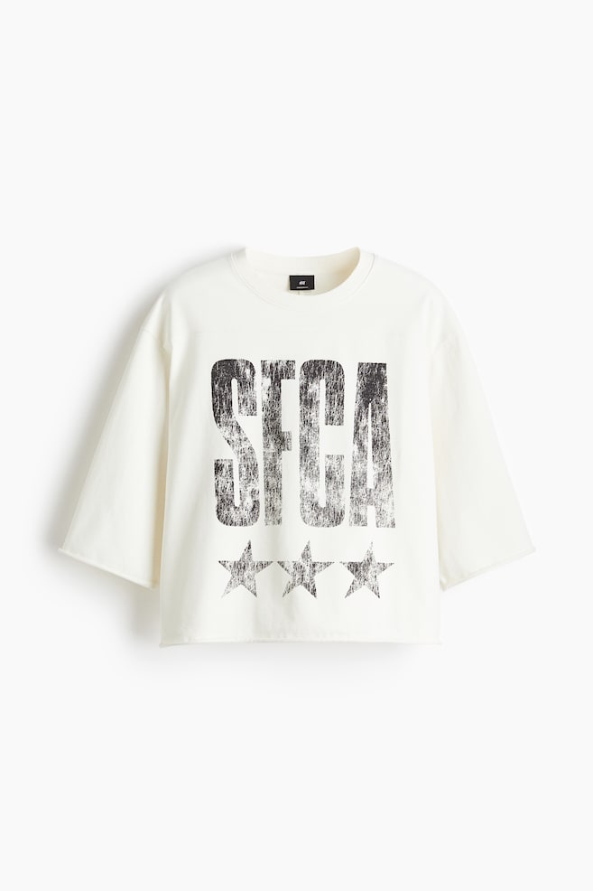 T-shirt corta Oversized Fit - Bianco/SFCA - 1